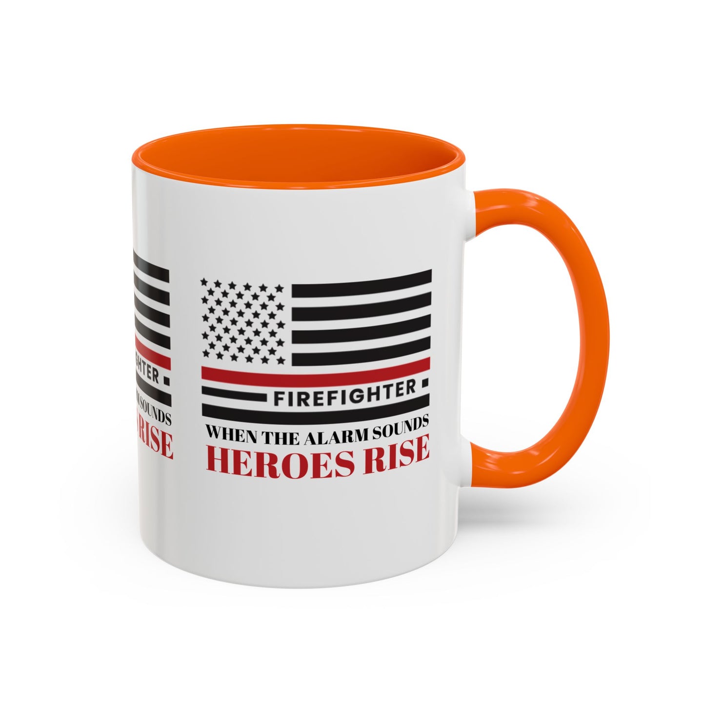 Firefighter Accent Coffee Mug – When the alarm sounds, heroes rise