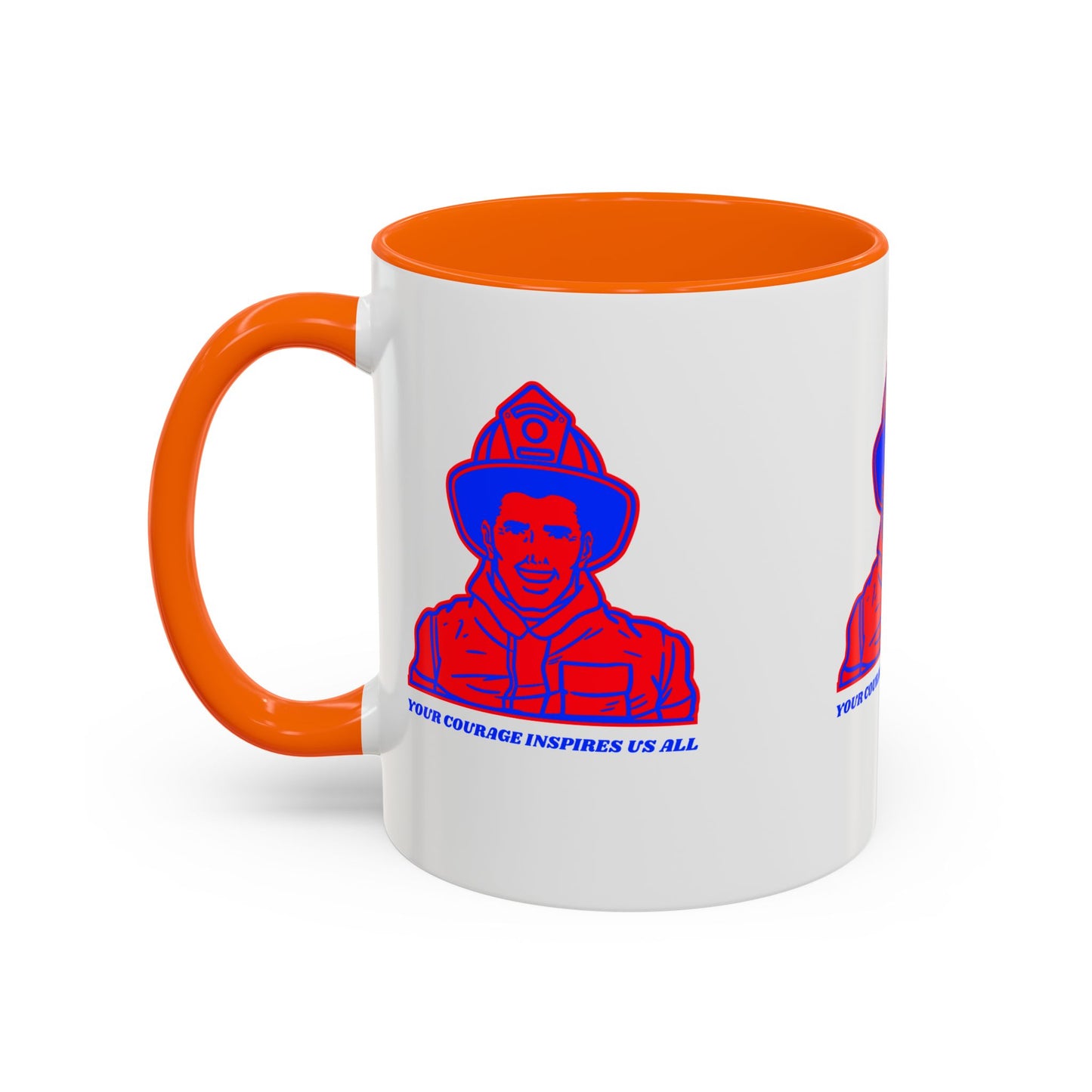 Firefighter Accent Coffee Mug – Your courage inspires us all