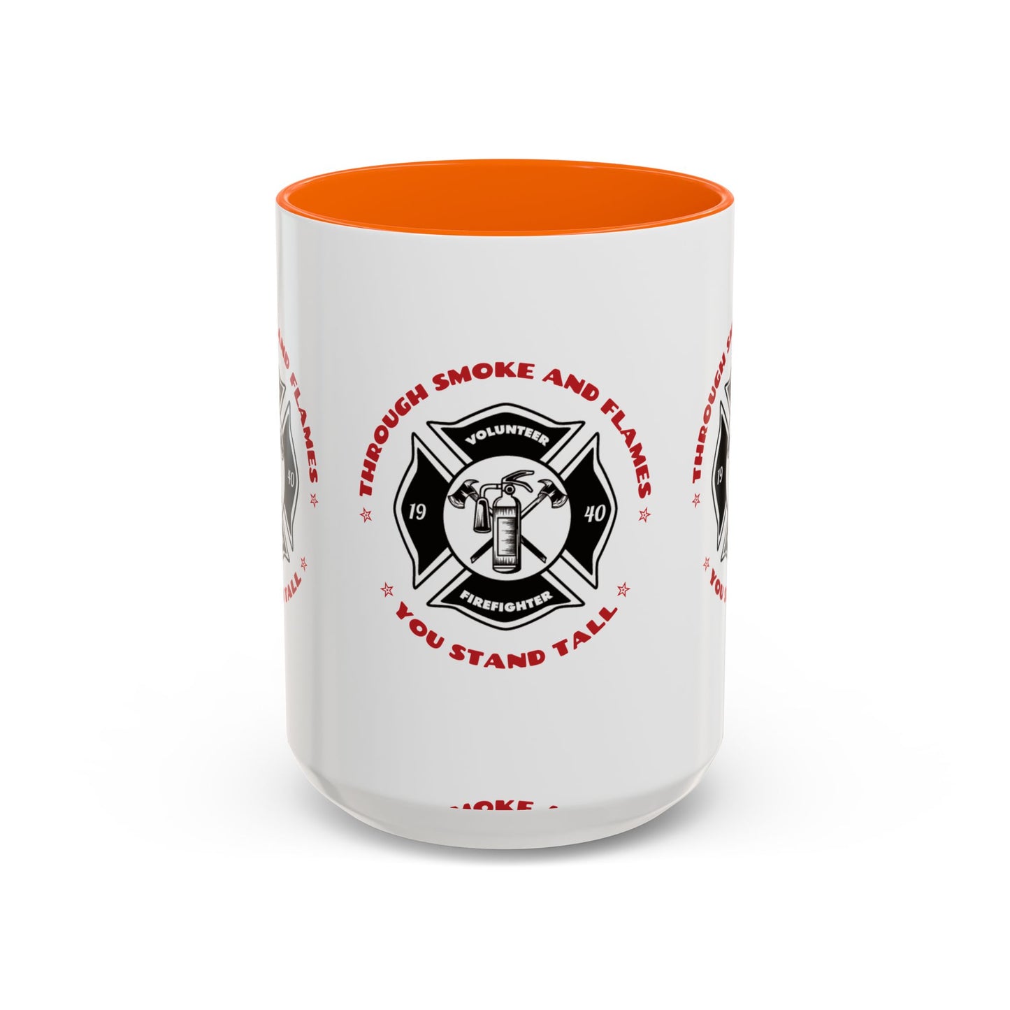 Firefighter Accent Coffee Mug – Through smoke and flames, you stand tall