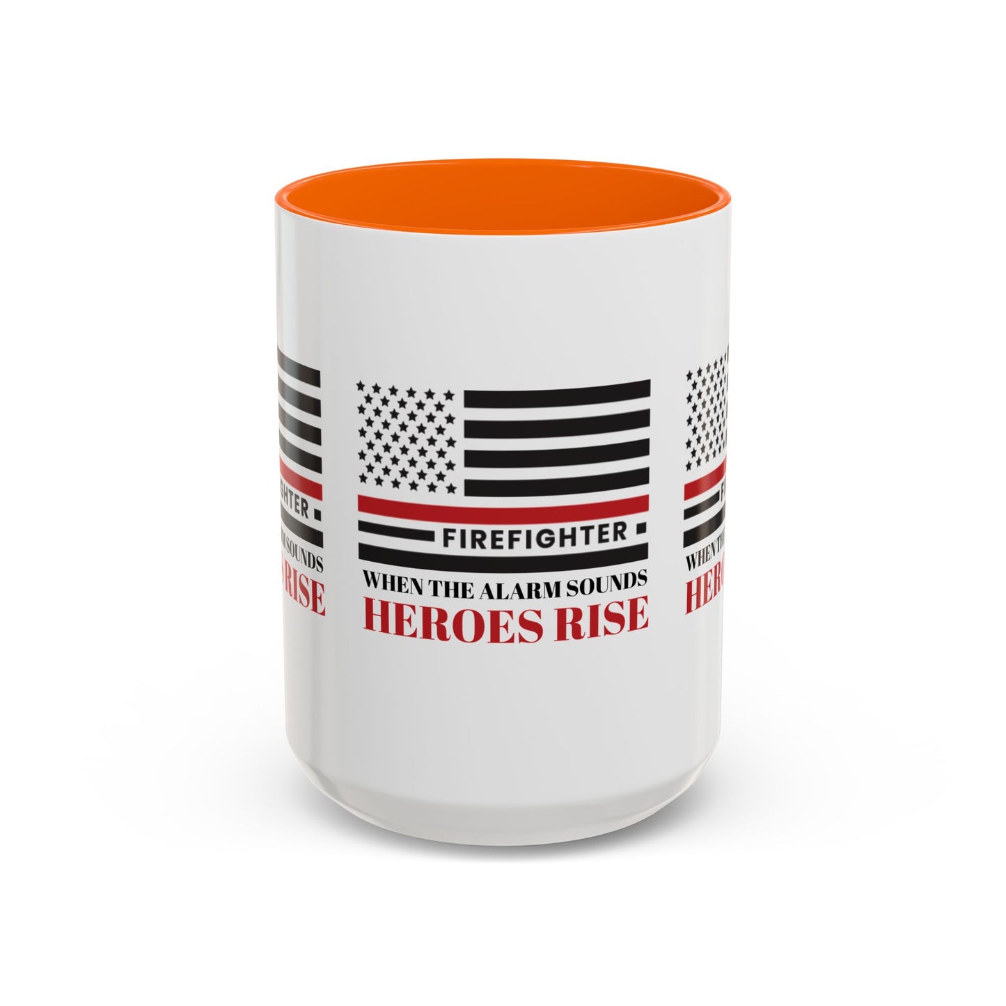 Firefighter Accent Coffee Mug – When the alarm sounds, heroes rise