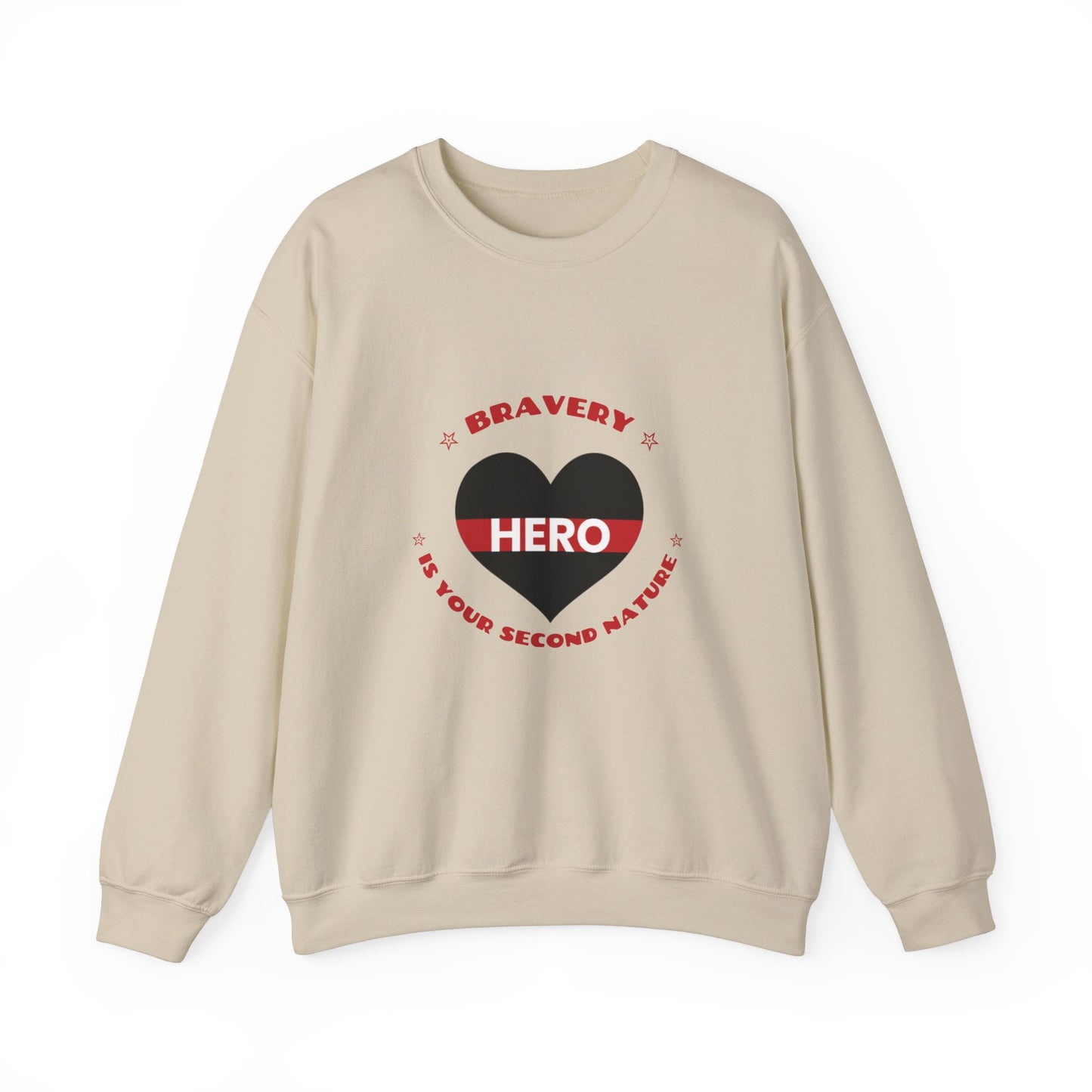 Firefighter Unisex Heavy Blend Crewneck Sweatshirt – Bravery is your second nature
