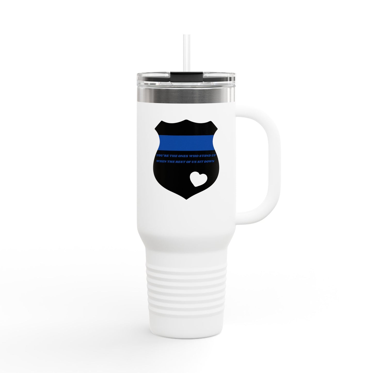 Travel Mug, 40oz Honoring the Brave: A Tribute to Police Officers