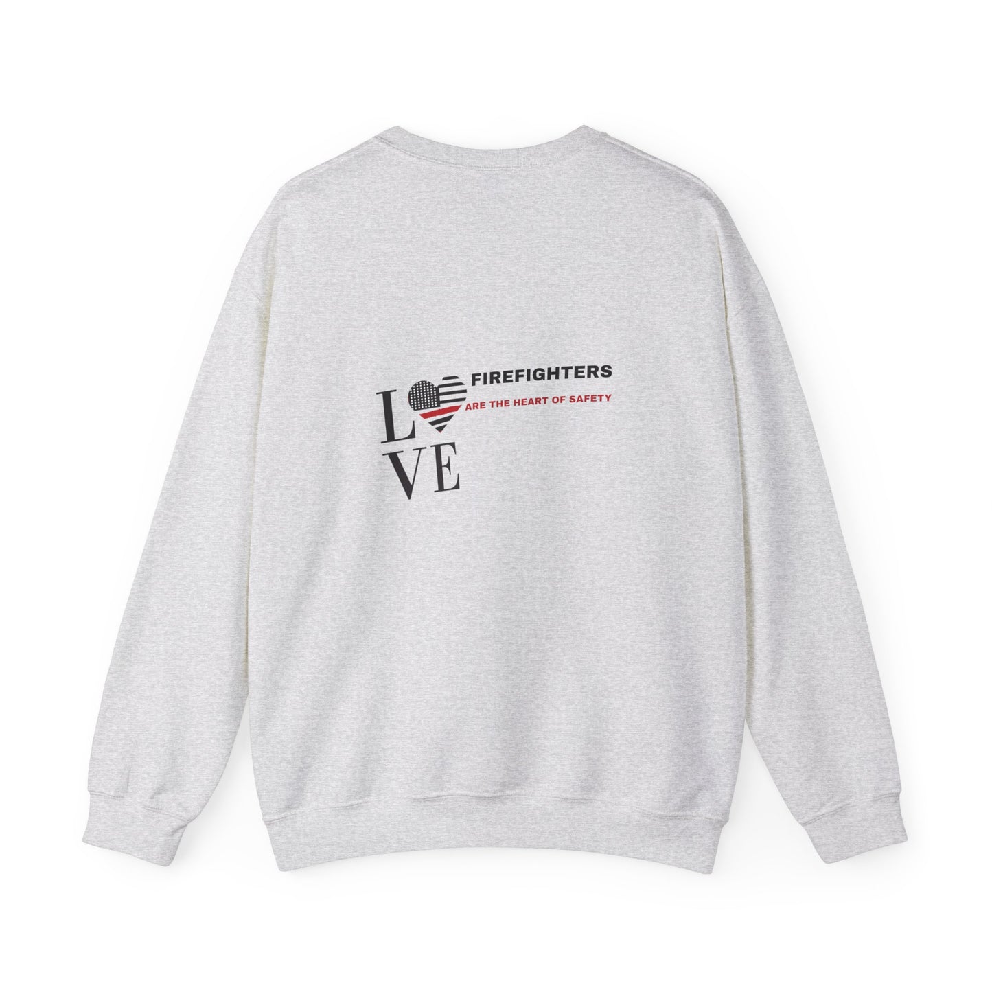 Firefighter Unisex Heavy Blend Crewneck Sweatshirt – Firefighters are the heart of safety