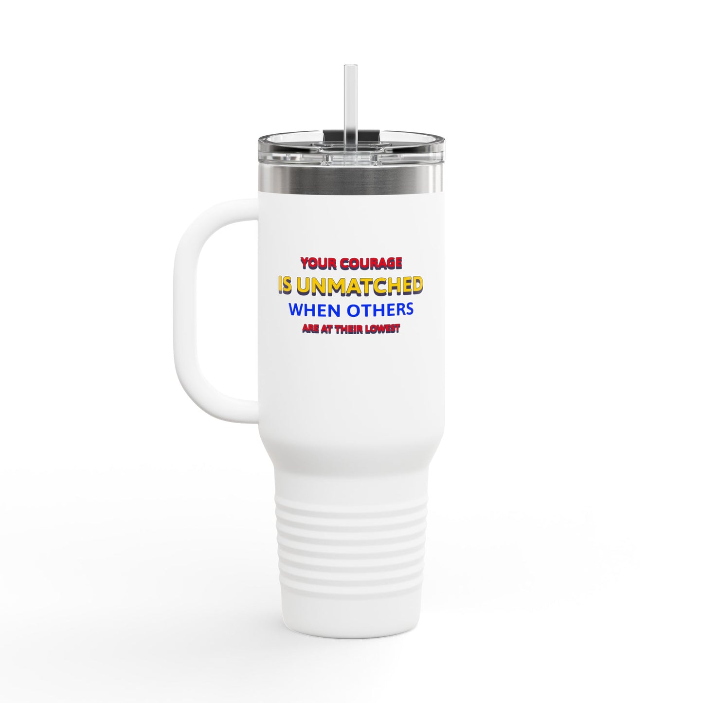EMS Insulated Travel Mug, 40oz - Your courage is unmatched when others are at their lowest