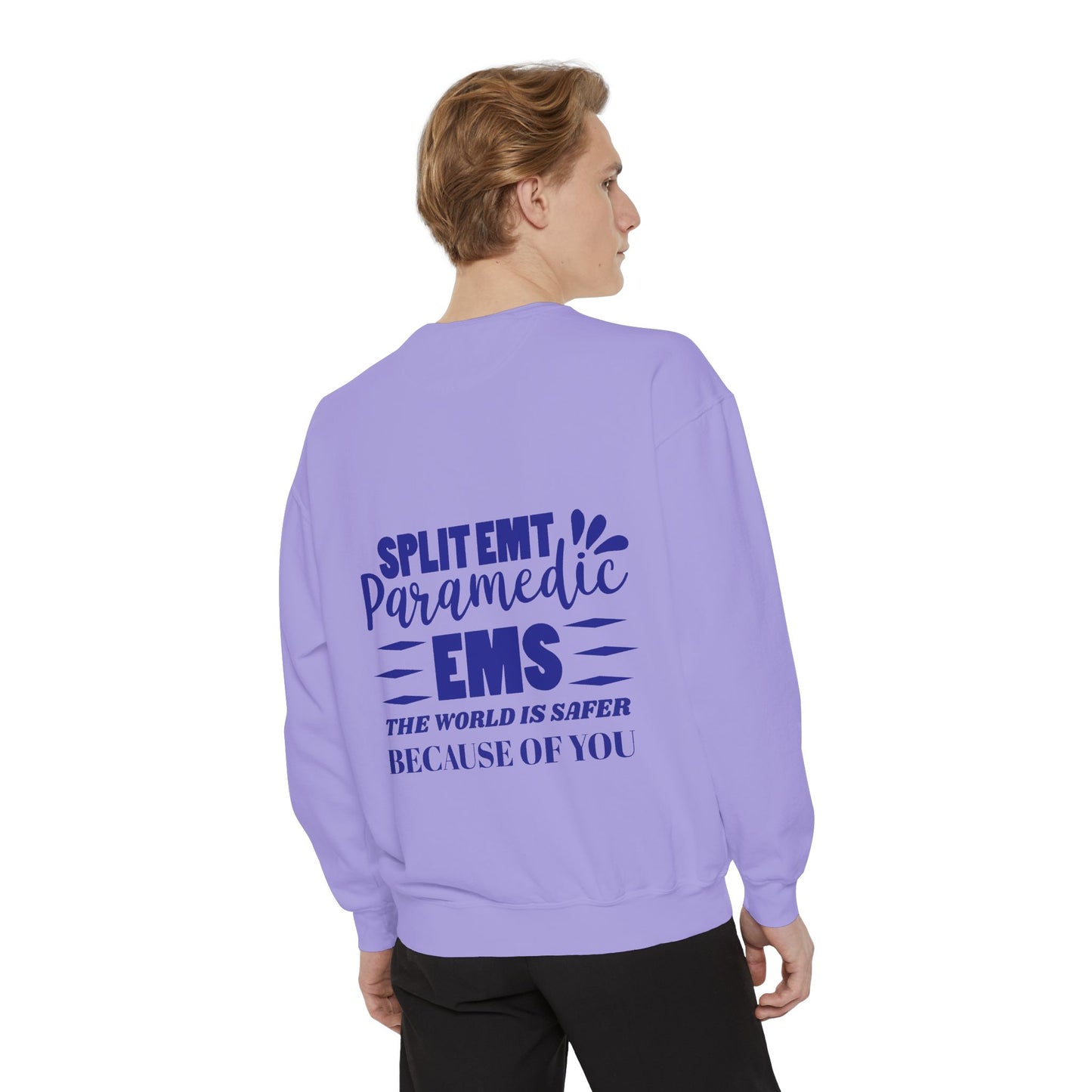 EMS Unisex Garment-Dyed Sweatshirt –The world is safer because of you