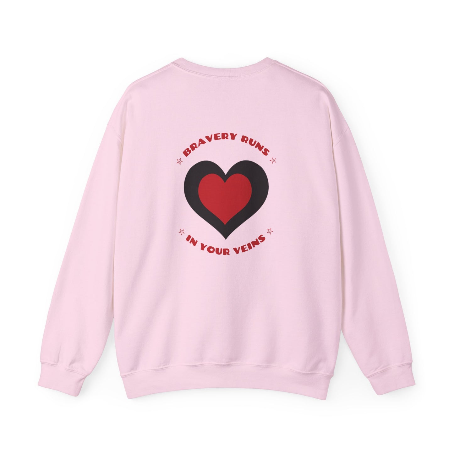 Firefighter Unisex Heavy Blend Crewneck Sweatshirt – Bravery runs in your veins