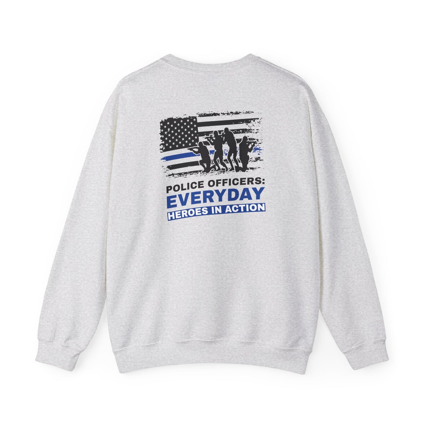 Police Unisex Heavy Blend Crewneck Sweatshirt – Police officers: everyday heroes in action
