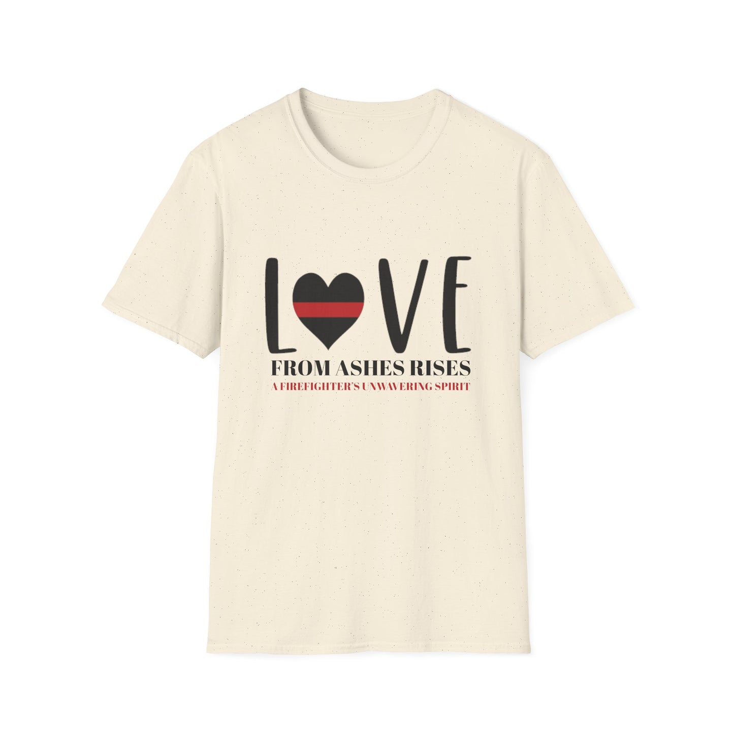 Firefighter Softstyle T-Shirt – From ashes rises a firefighter’s unwavering spirit
