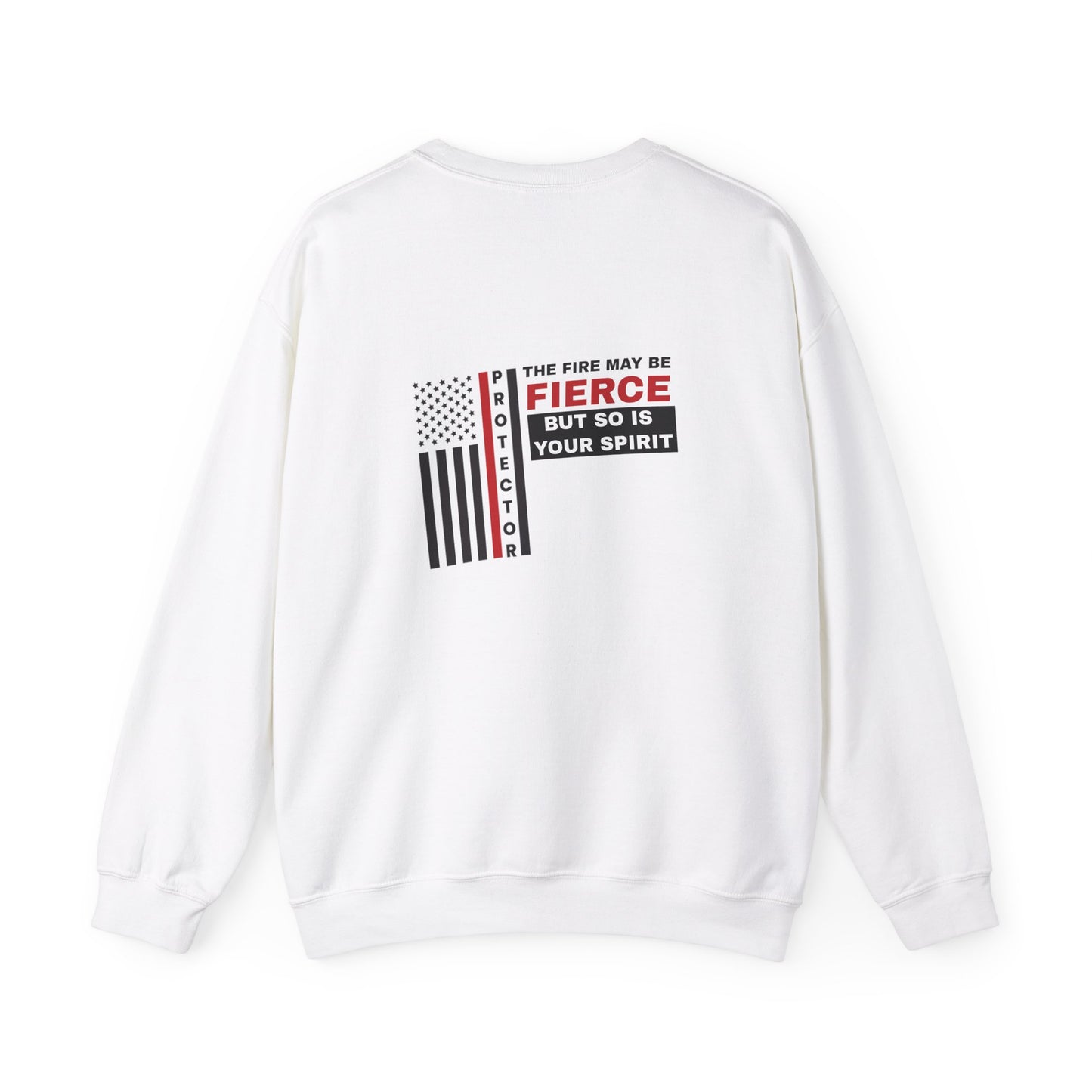 Firefighter Unisex Heavy Blend Crewneck Sweatshirt – The fire may be fierce, but so is your spirit