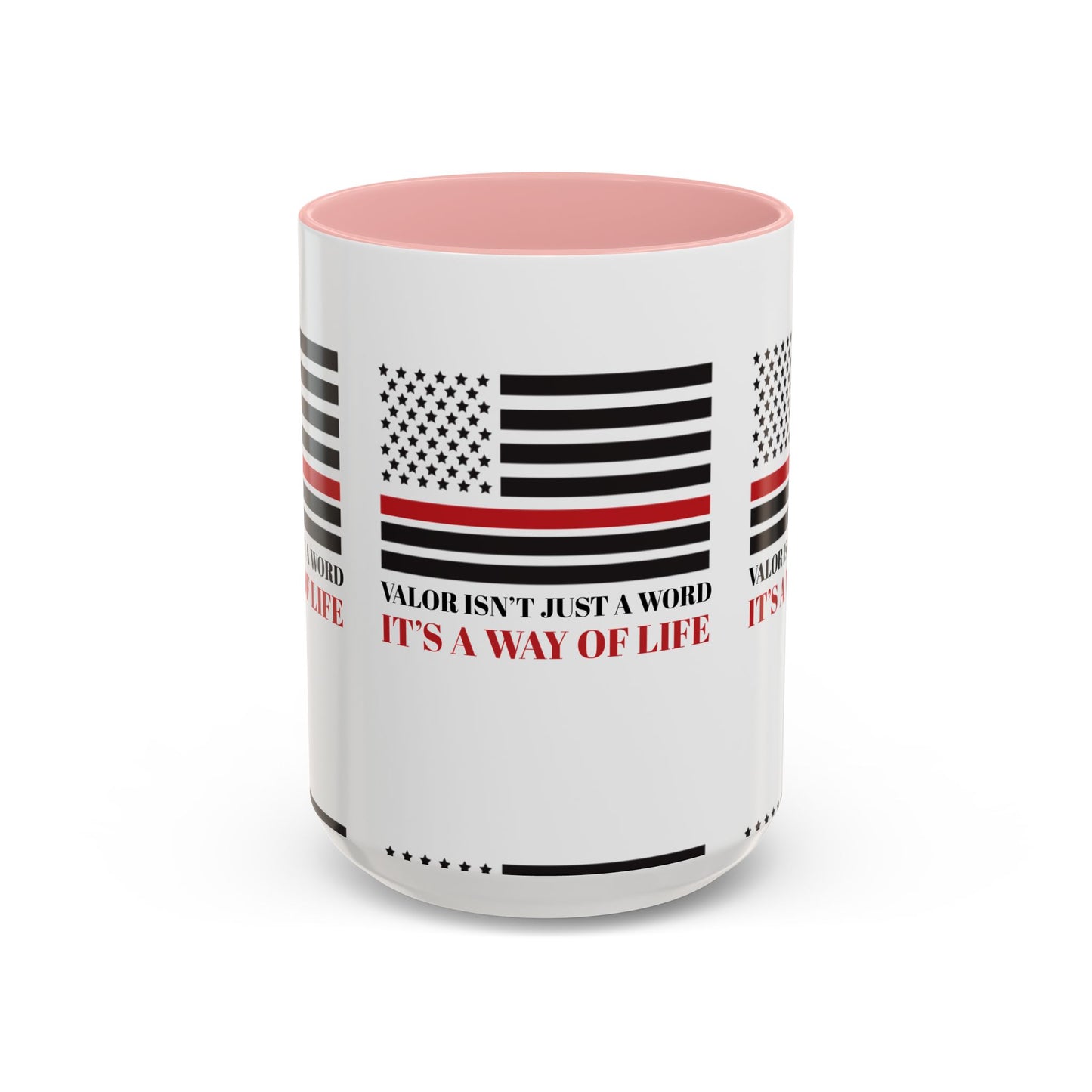 Firefighter Accent Coffee Mug – Valor isn’t just a word—it’s a way of life