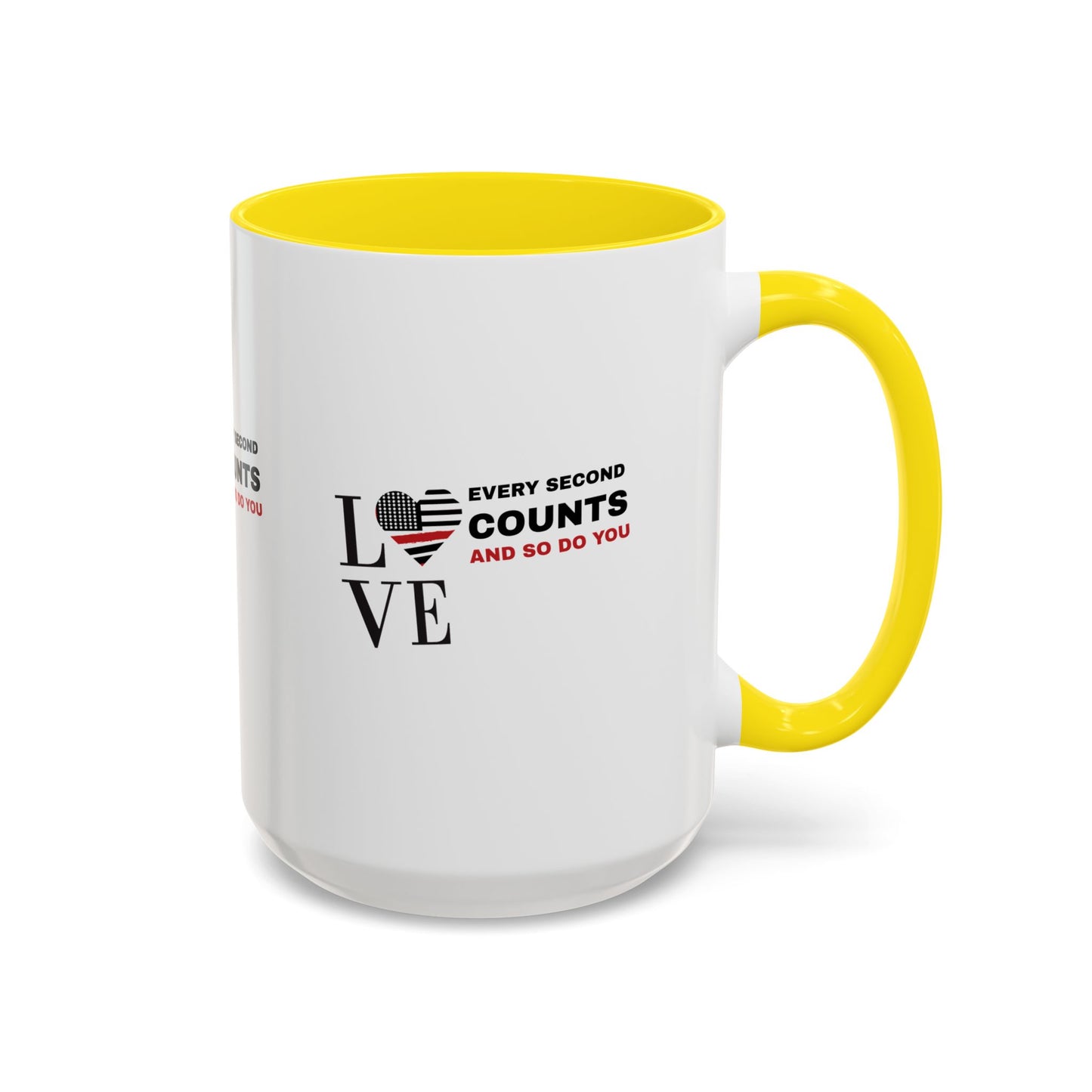 Firefighter Accent Coffee Mug – Every second counts, and so do you