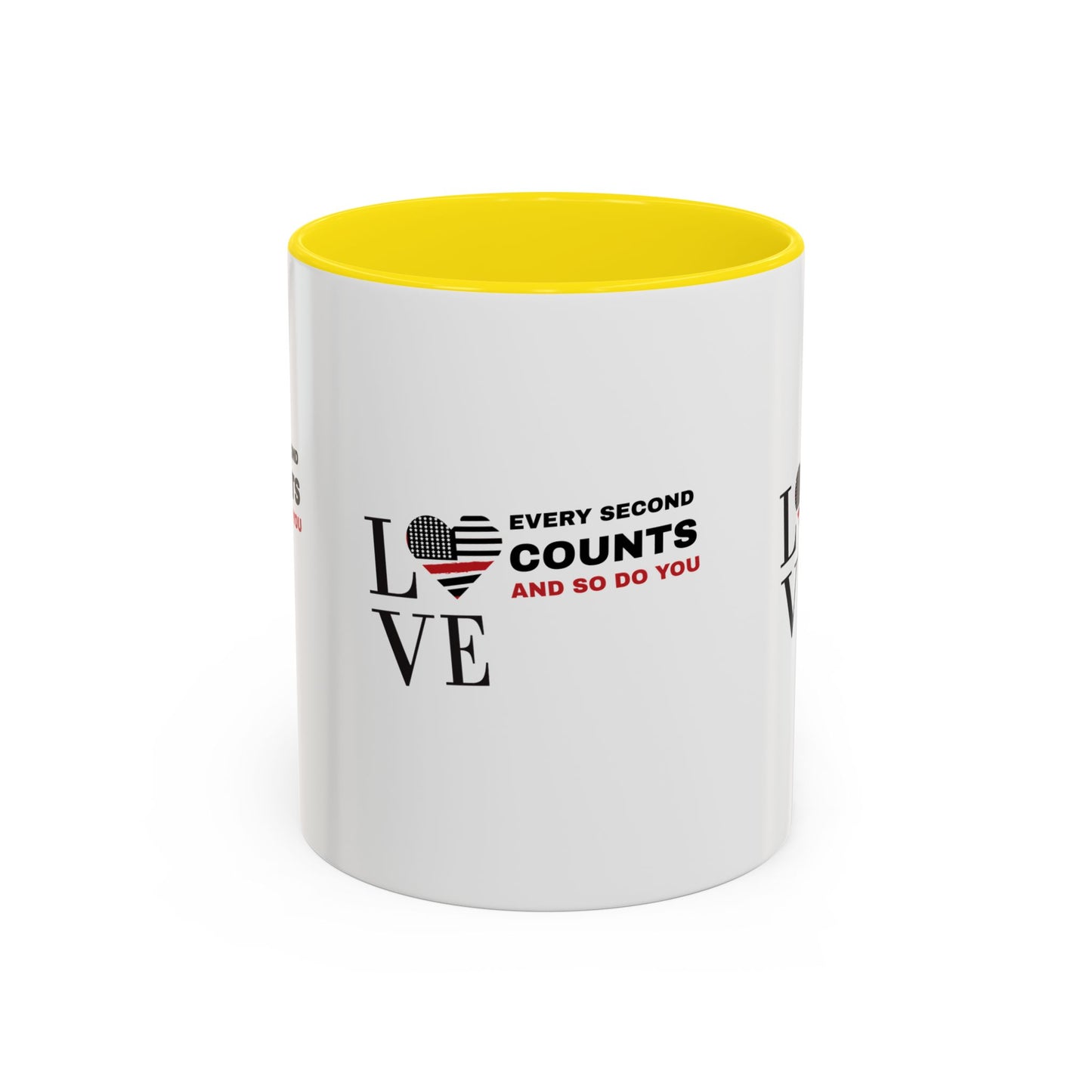Firefighter Accent Coffee Mug – Every second counts, and so do you