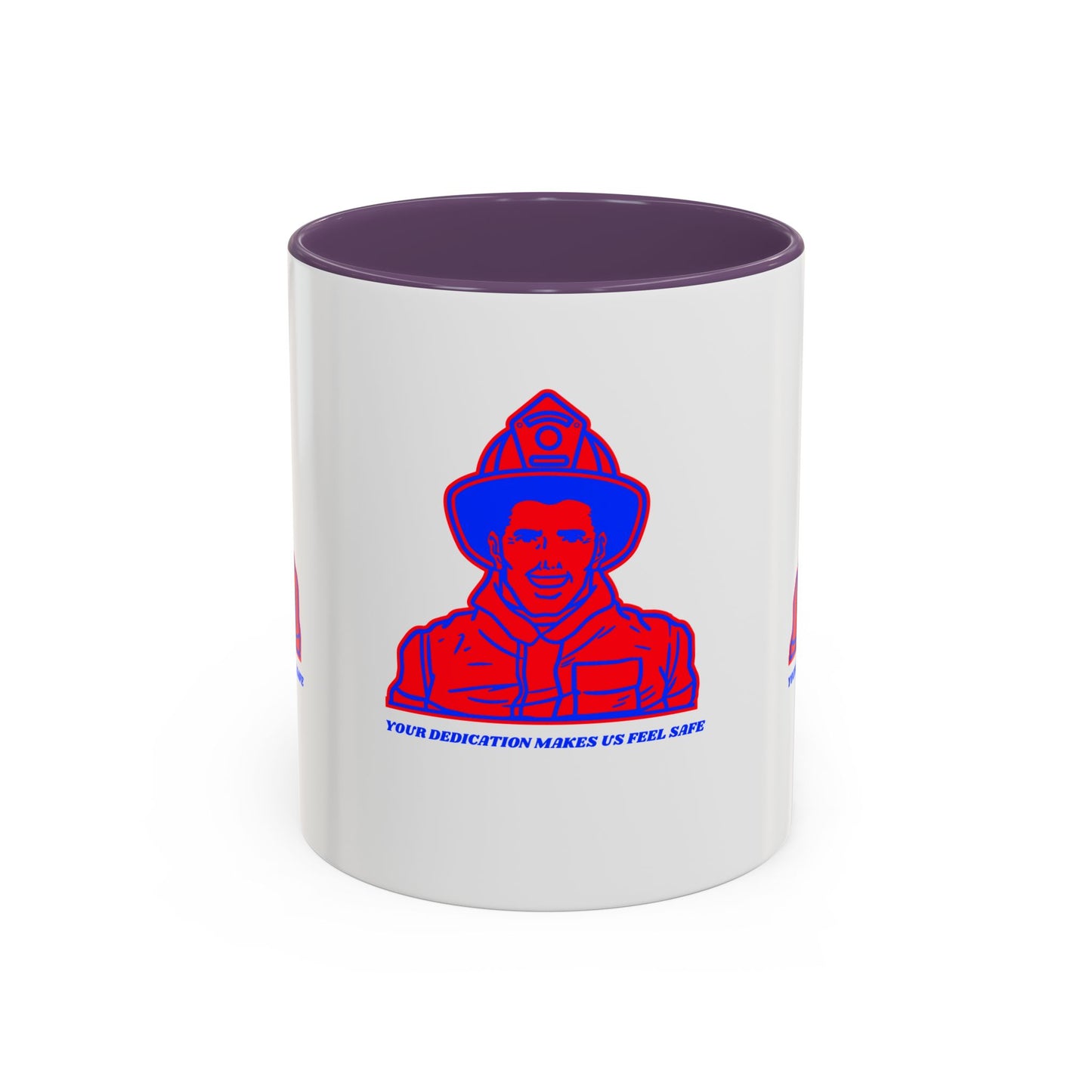 Firefighter Accent Coffee Mug – Your dedication makes us feel safe