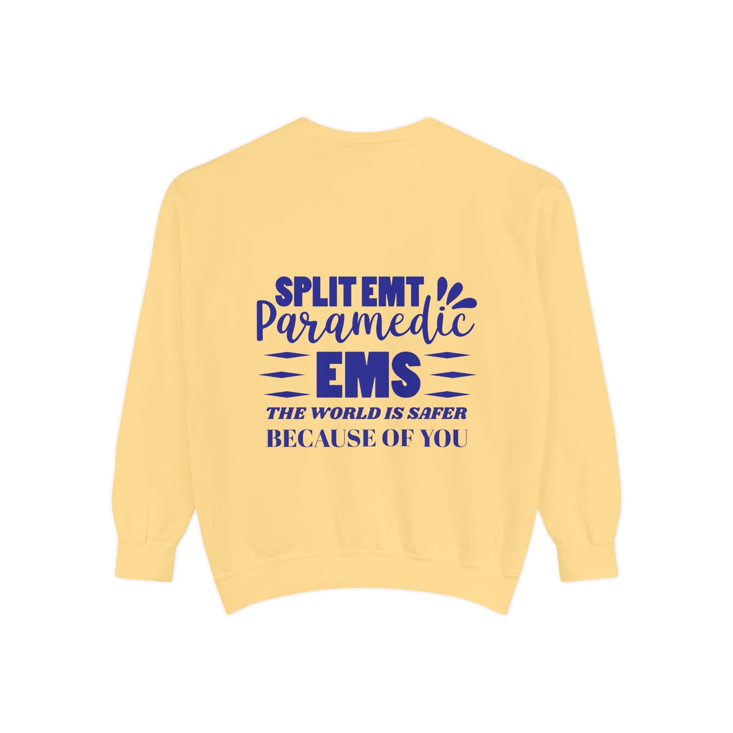 EMS Unisex Garment-Dyed Sweatshirt –The world is safer because of you