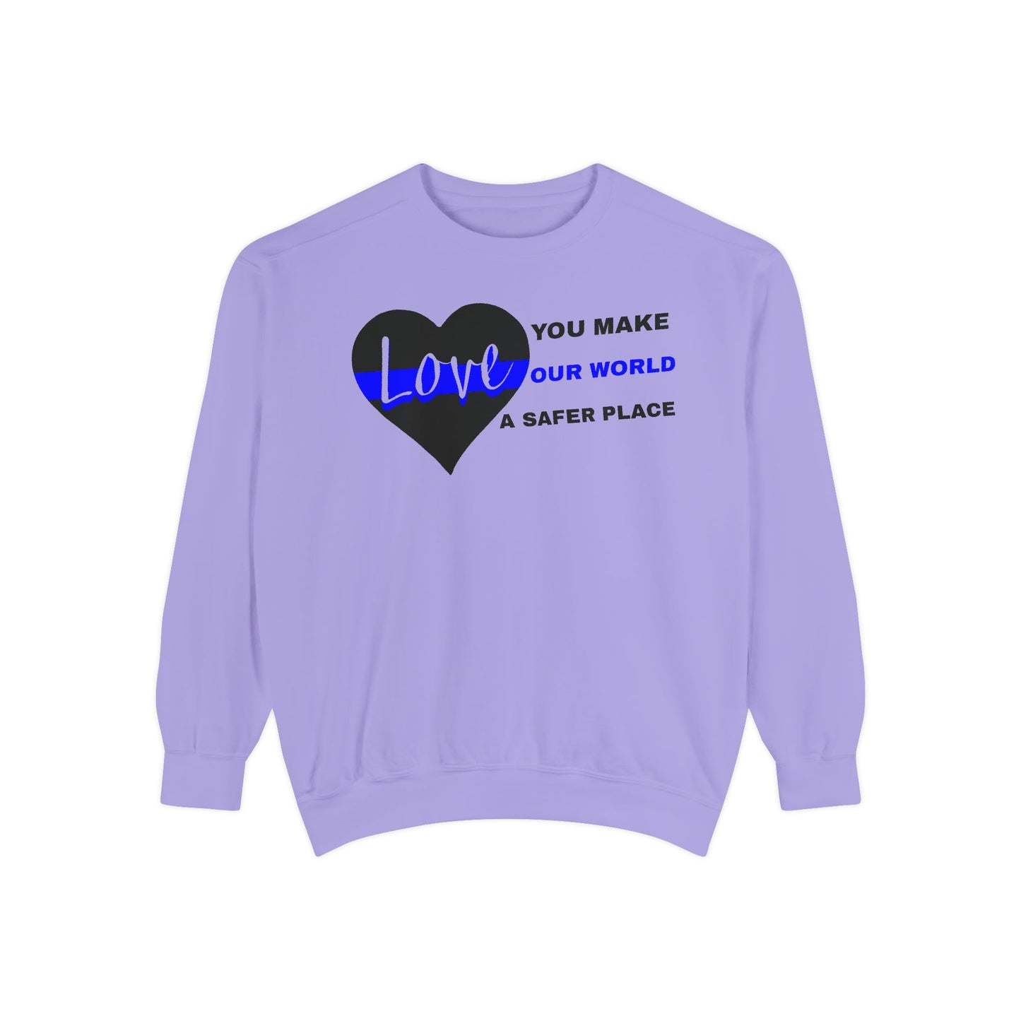 Police Unisex Garment-Dyed Sweatshirt – You make our world a safer place