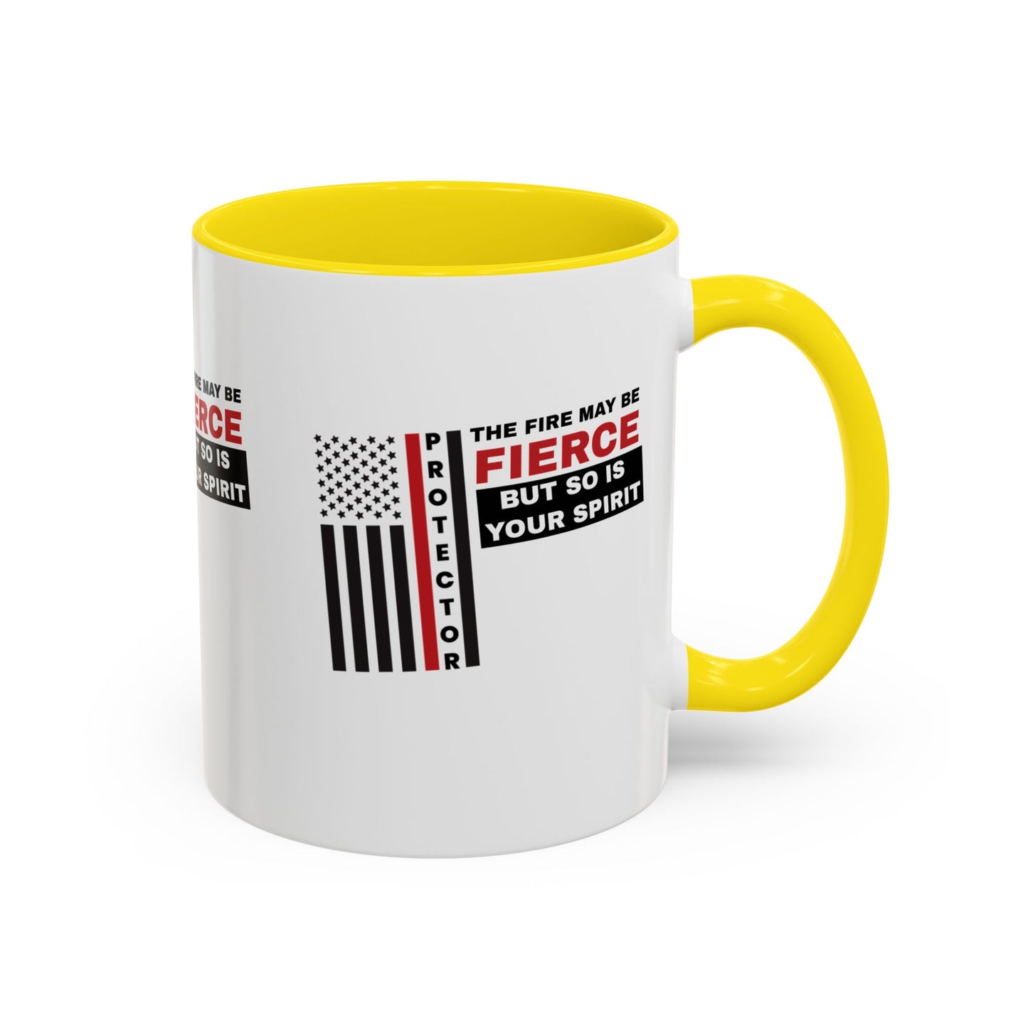 Firefighter Accent Coffee Mug – The fire may be fierce, but so is your spirit