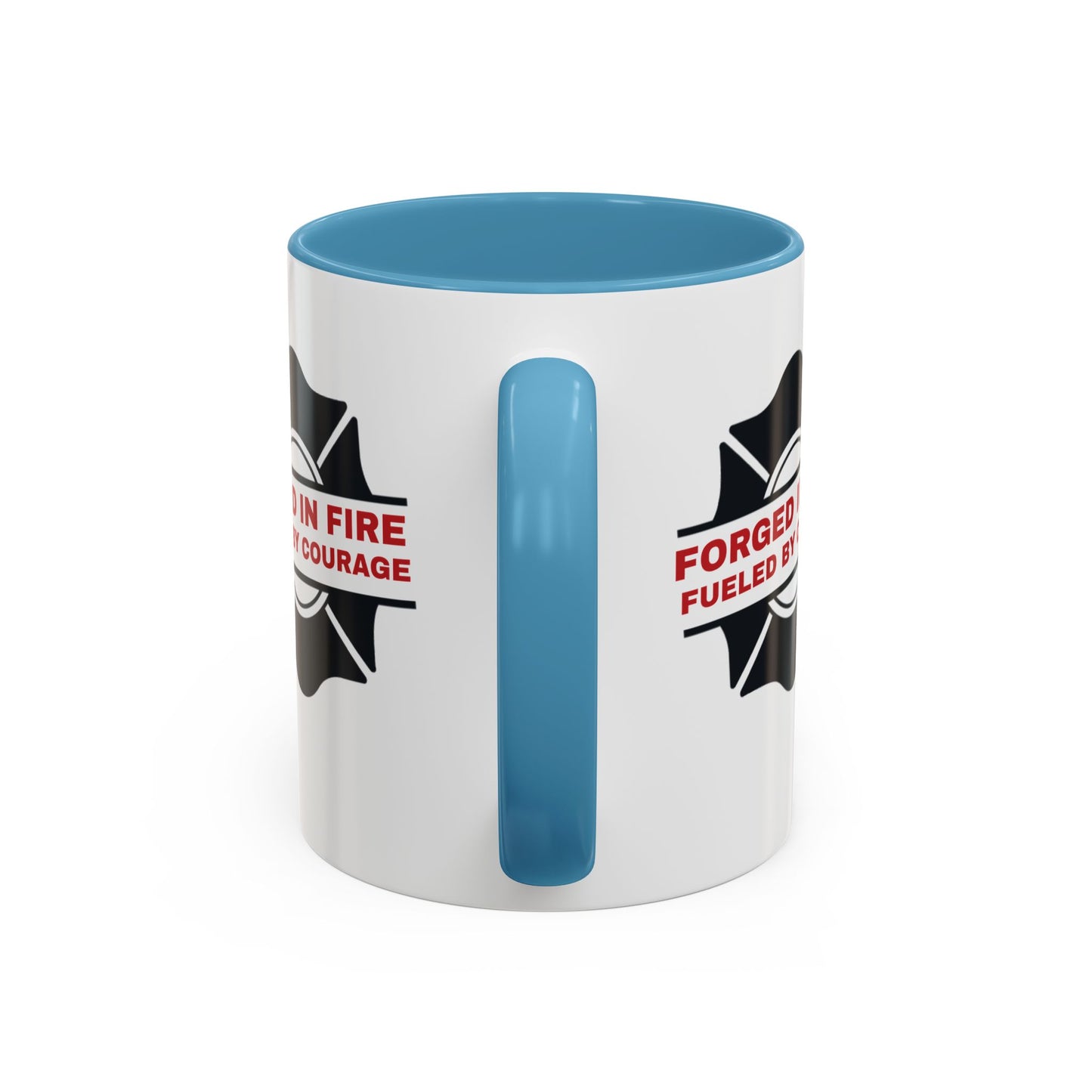 Firefighter Accent Coffee Mug – Forged in fire, fueled by courage