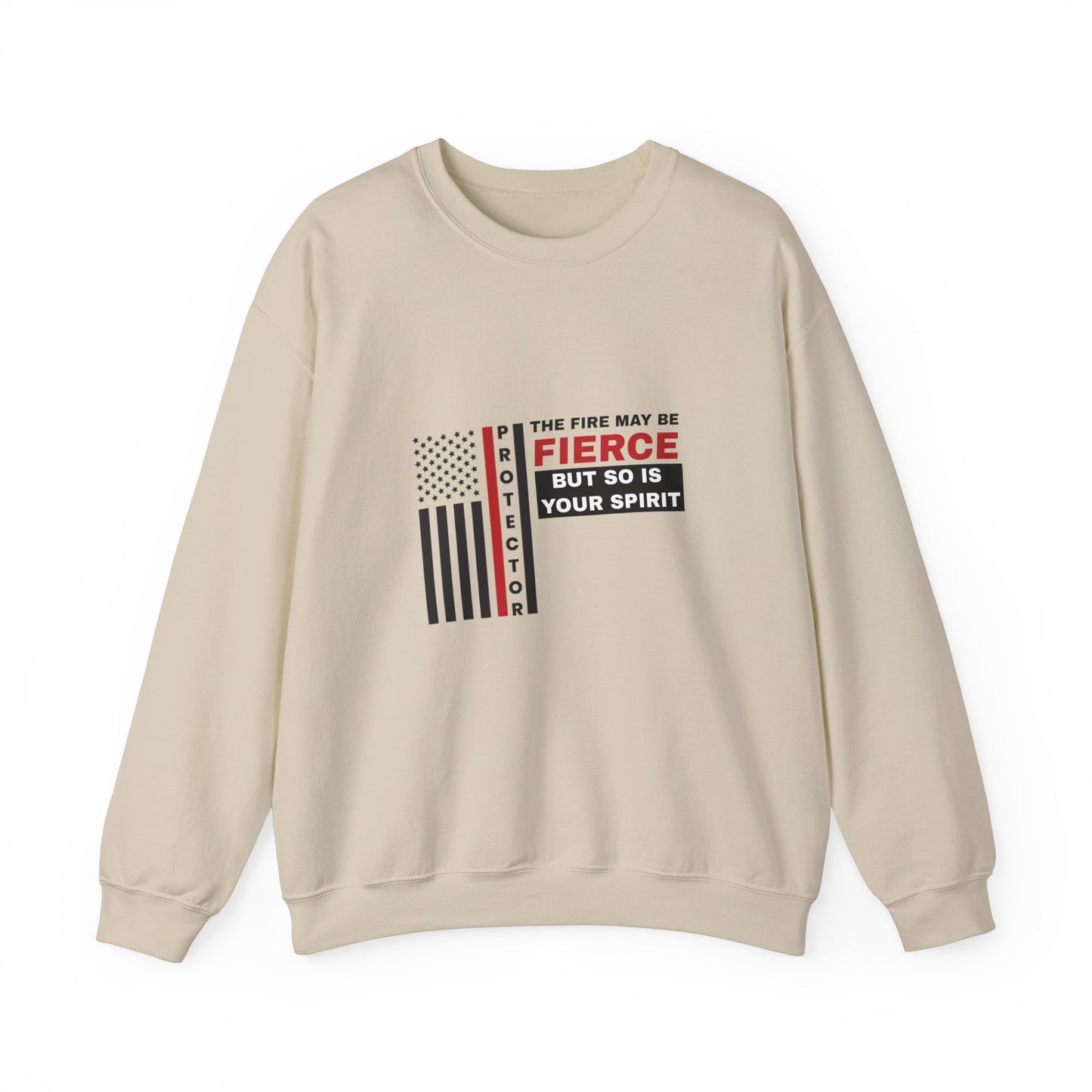 Firefighter Unisex Heavy Blend Crewneck Sweatshirt – Not all heroes wear capes—some wear turnout gear