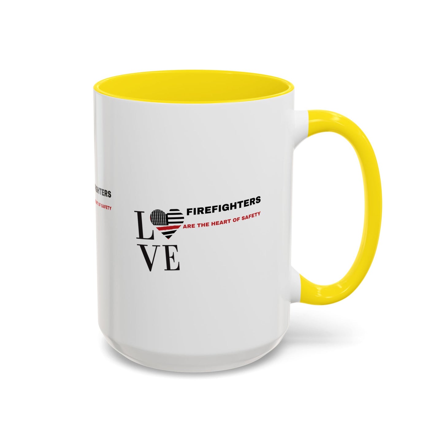 Firefighter Accent Coffee Mug – Firefighters are the heart of safety