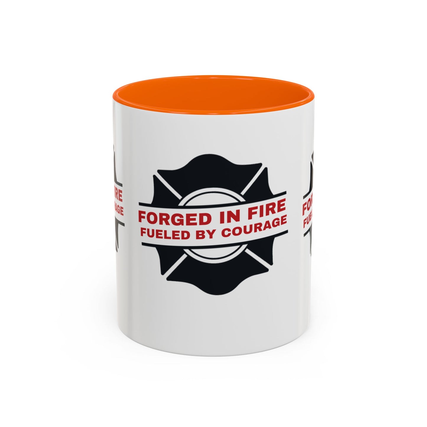 Firefighter Accent Coffee Mug – Forged in fire, fueled by courage