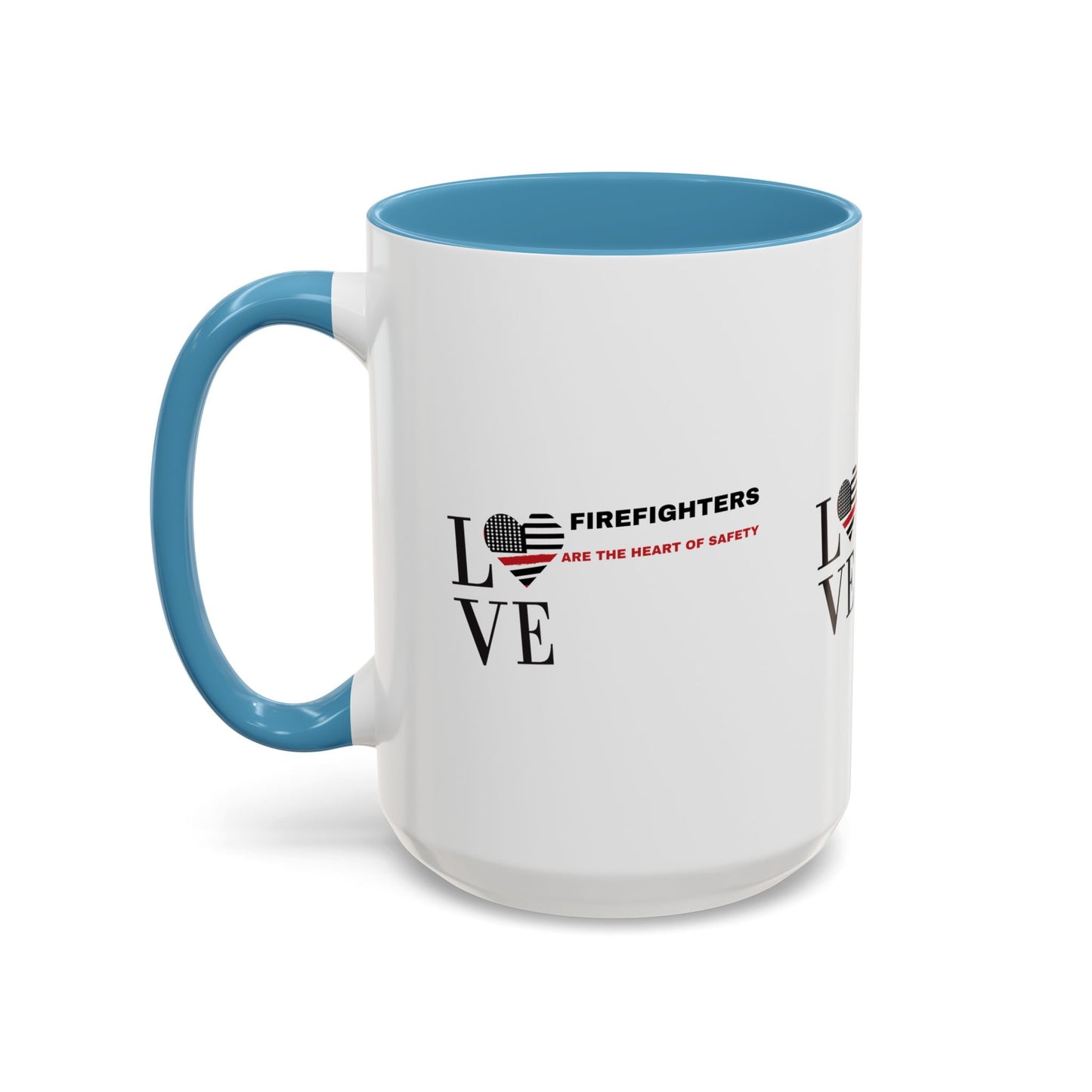 Firefighter Accent Coffee Mug – Firefighters are the heart of safety
