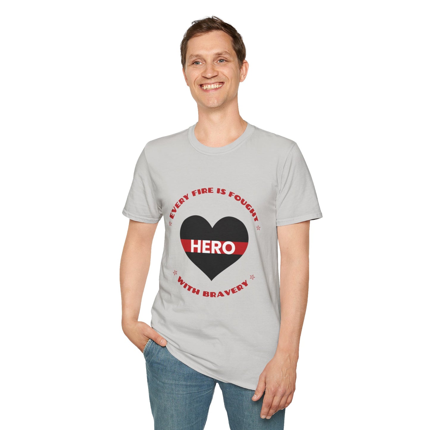 Firefighter Softstyle T-Shirt – Every fire is fought with bravery