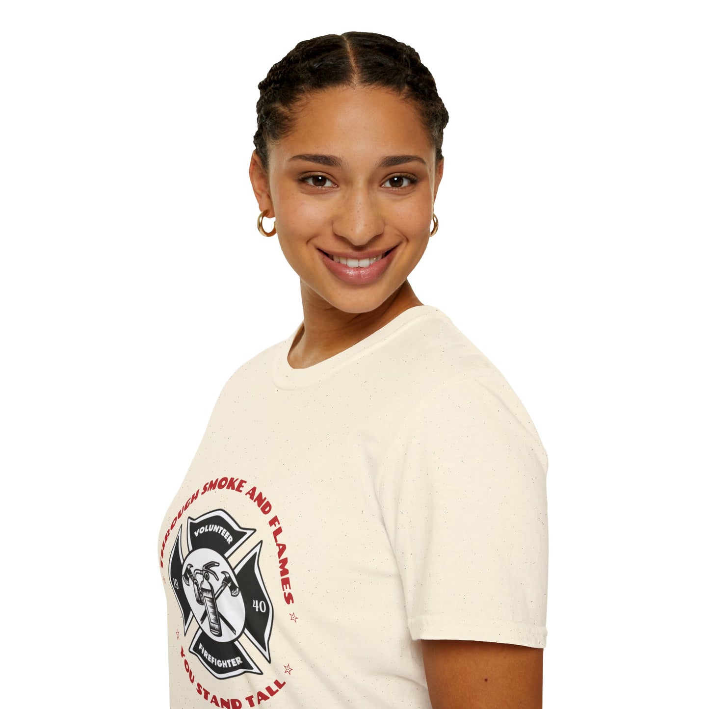 Firefighter Softstyle T-Shirt – Through smoke and flames, you stand tall