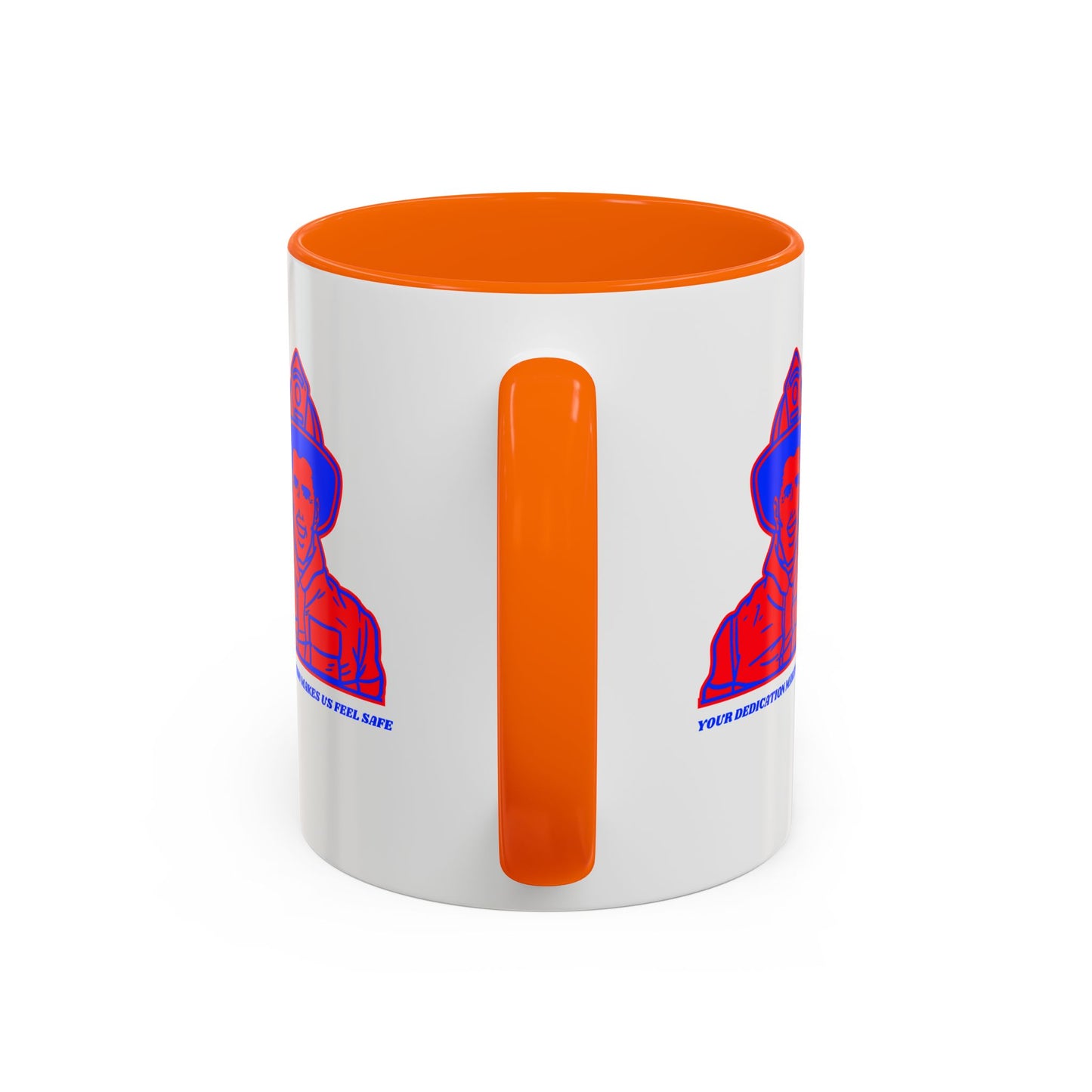 Firefighter Accent Coffee Mug – Your dedication makes us feel safe