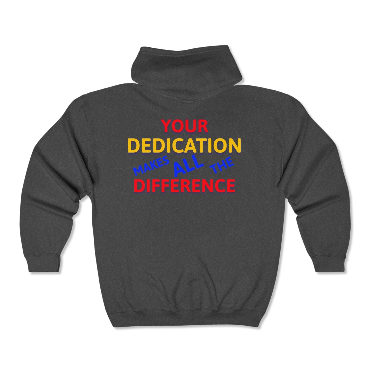 EMS Unisex Full Zip Hooded Sweatshirt – Your dedication makes all the difference