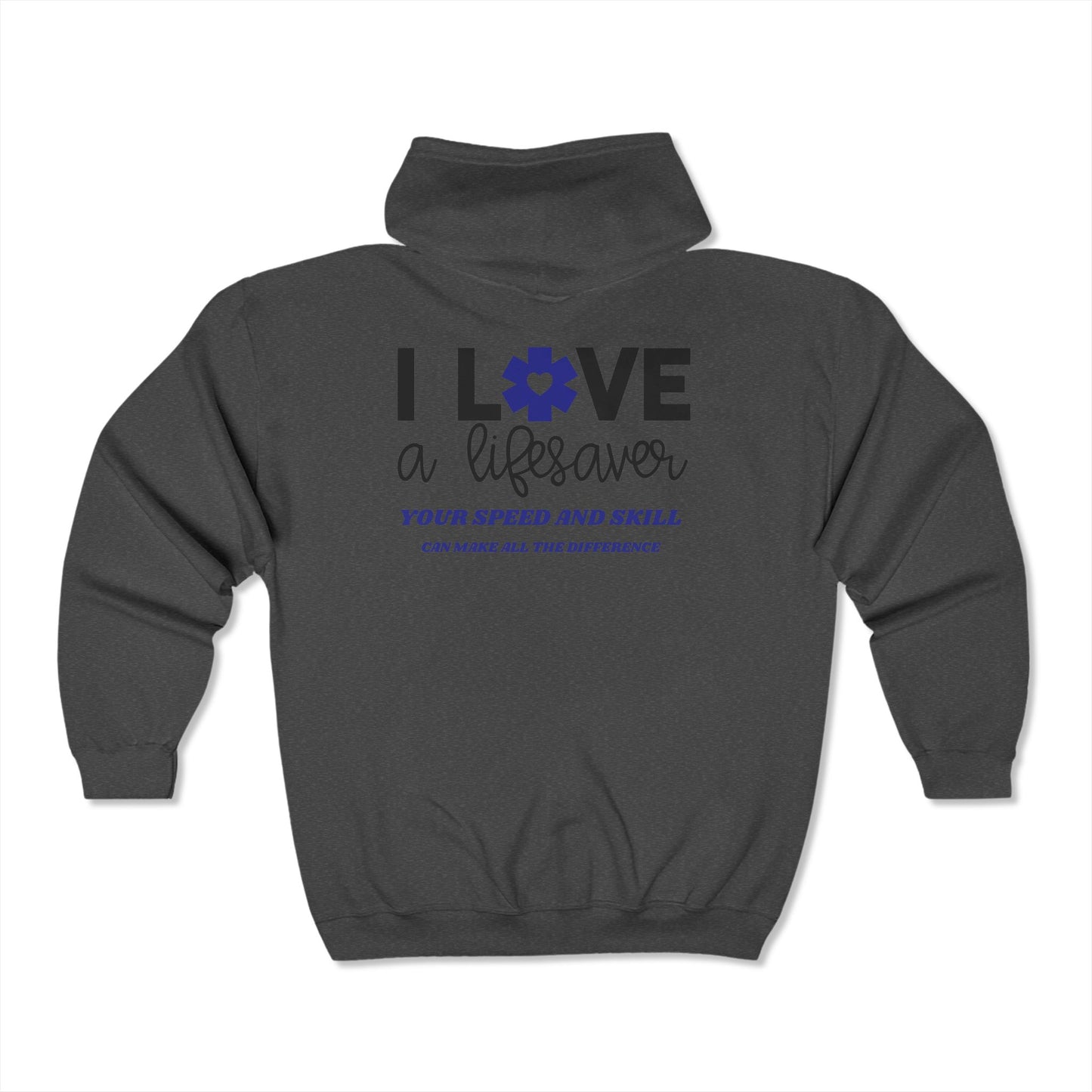 EMS Unisex Full Zip Hooded Sweatshirt – Your speed and skill can make all the difference