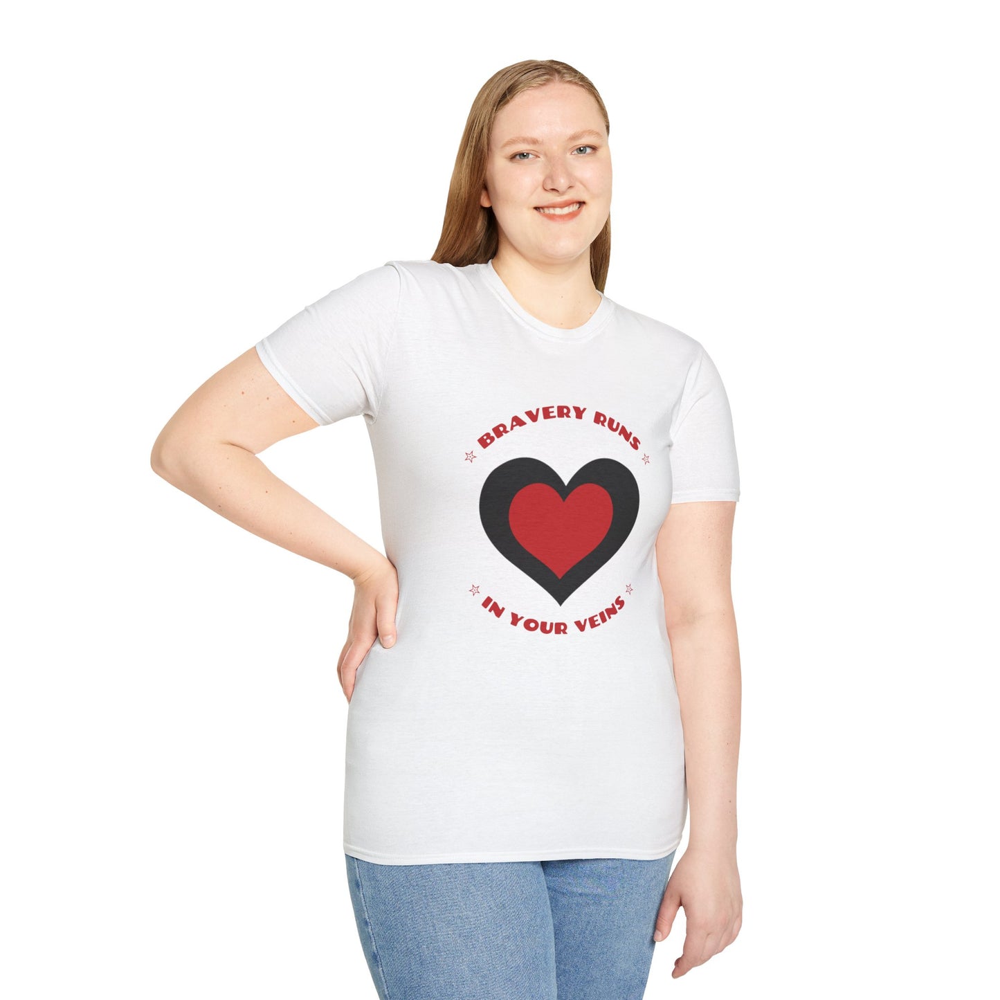 Firefighter Softstyle T-Shirt – Bravery runs in your veins