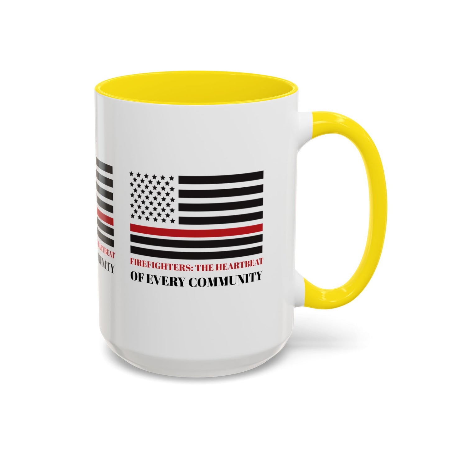 Firefighter Accent Coffee Mug – Firefighters: The heartbeat of every community