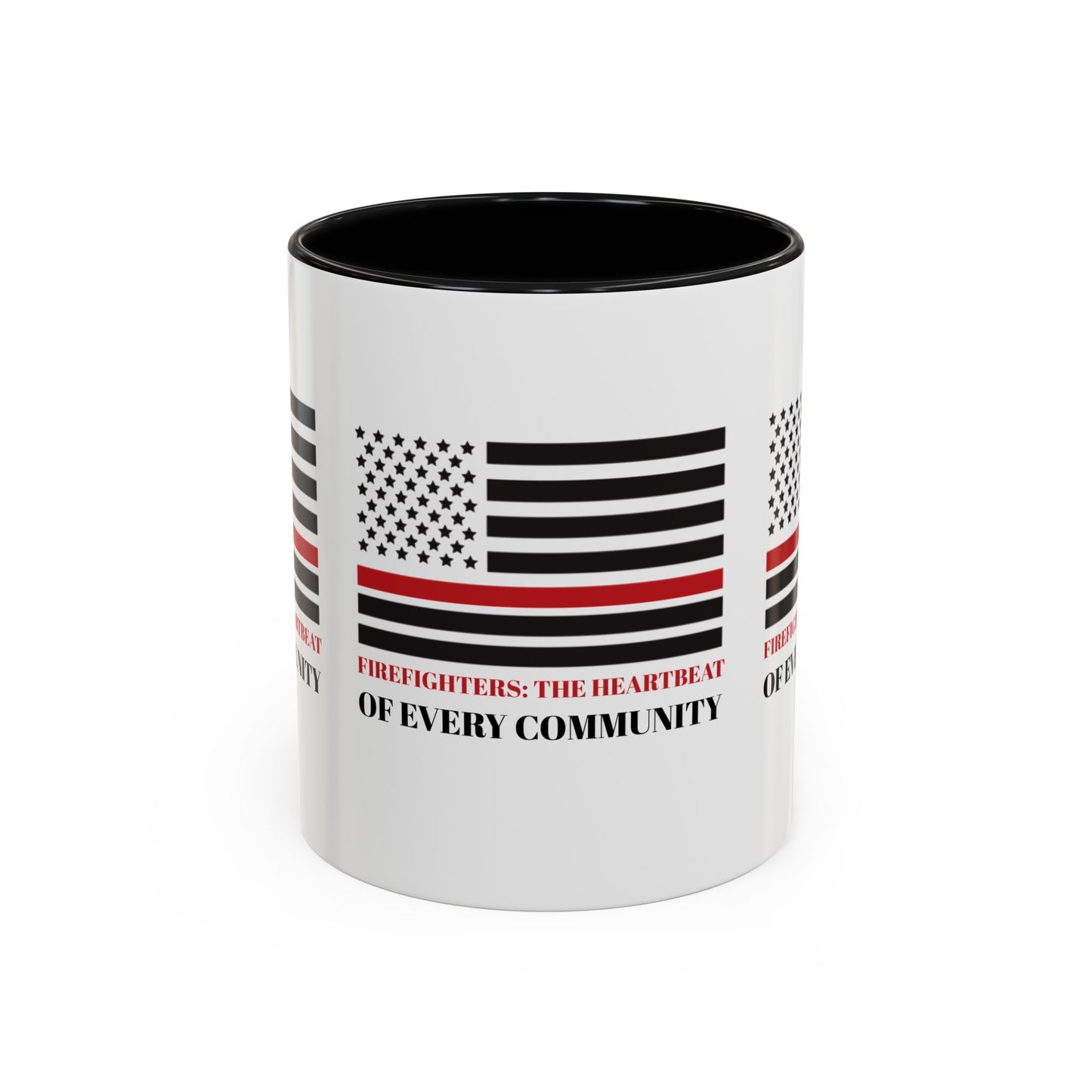 Firefighter Accent Coffee Mug – Firefighters: The heartbeat of every community