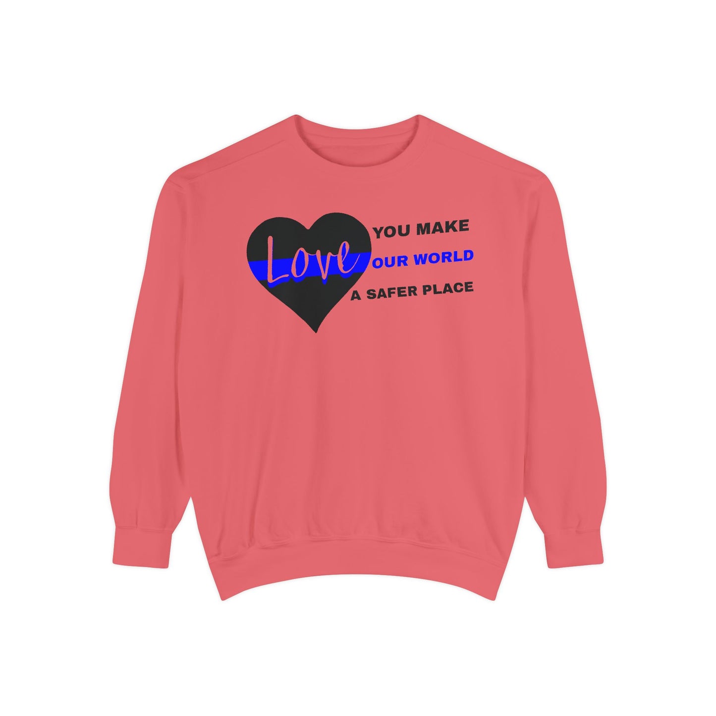 Police Unisex Garment-Dyed Sweatshirt – You make our world a safer place