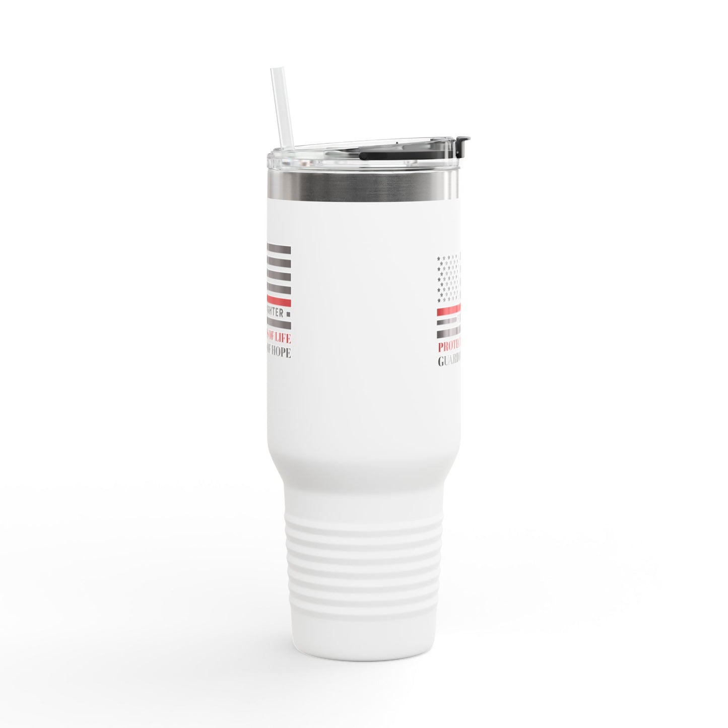Firefighter Insulated Travel Mug, 40oz – Firefighters: Protectors of life, guardians of hope