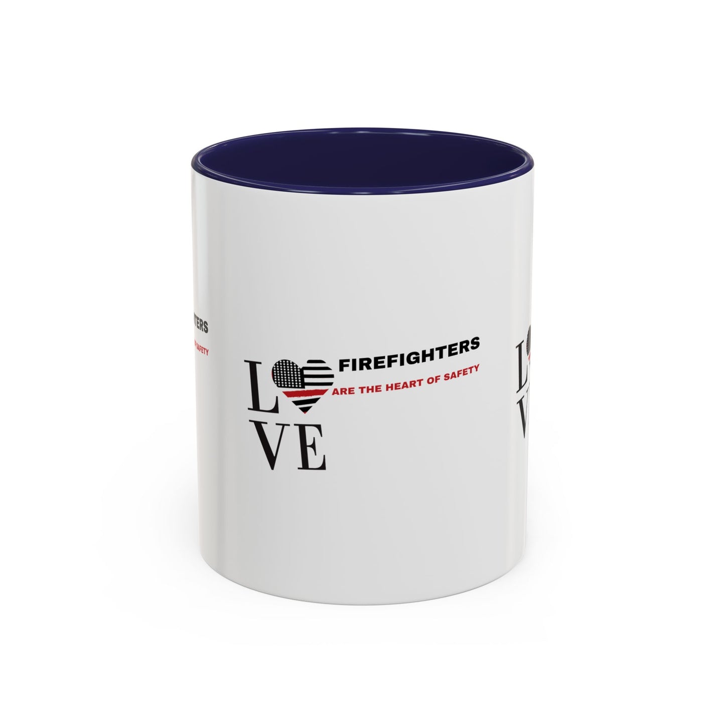 Firefighter Accent Coffee Mug – Firefighters are the heart of safety