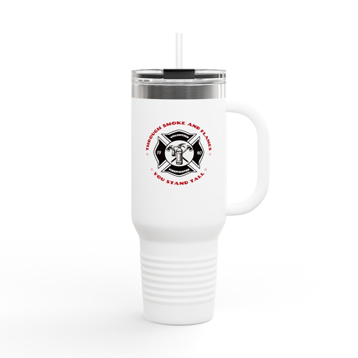 Firefighter Insulated Travel Mug, 40oz – Through smoke and flames, you stand tall
