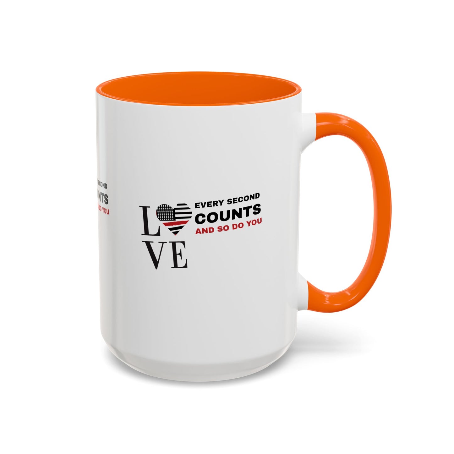 Firefighter Accent Coffee Mug – Every second counts, and so do you