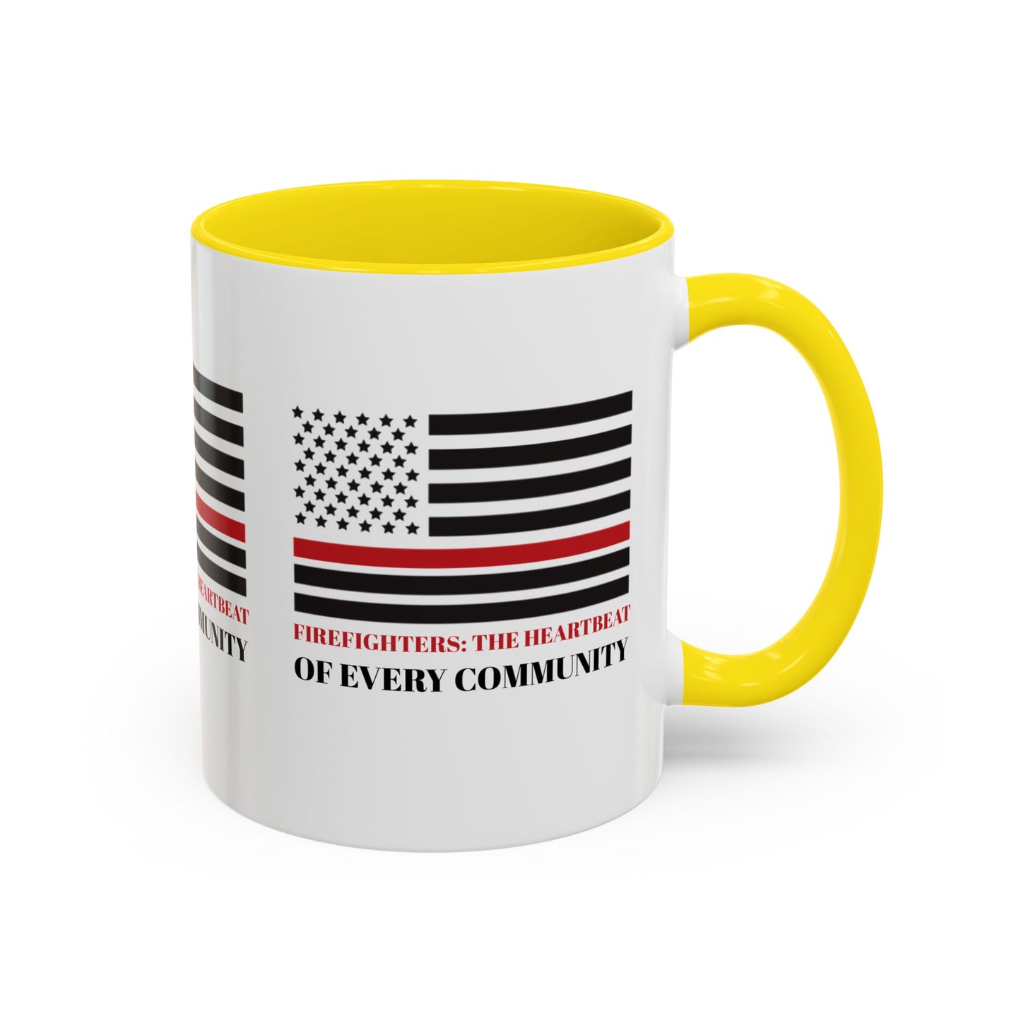 Firefighter Accent Coffee Mug – Firefighters: The heartbeat of every community
