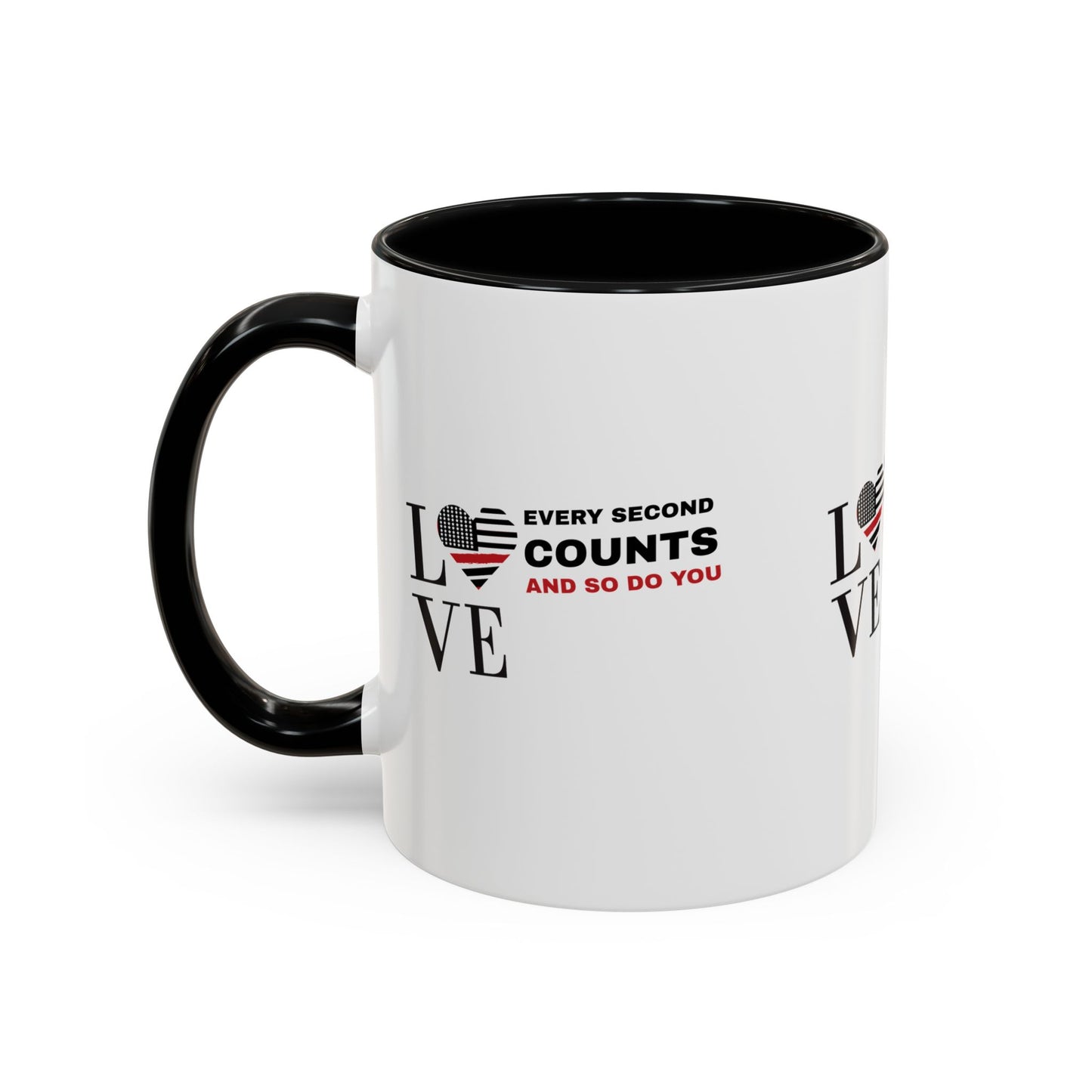Firefighter Accent Coffee Mug – Every second counts, and so do you