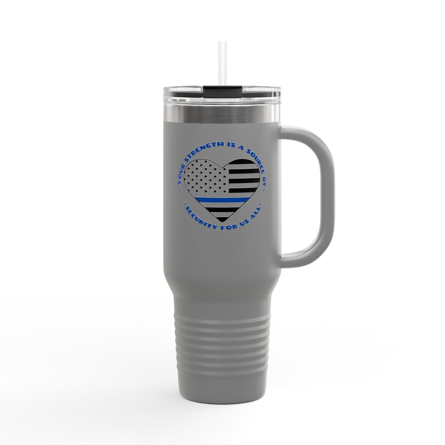 Police Insulated Travel Mug, 40oz – Your strength is a source of security for us all