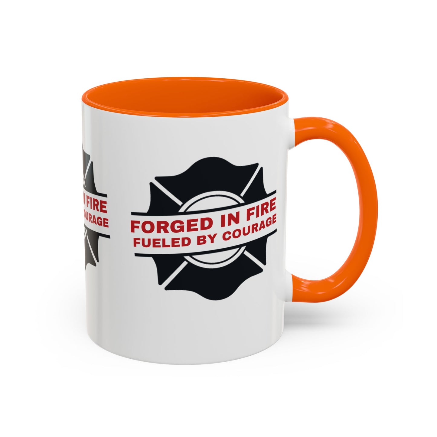 Firefighter Accent Coffee Mug – Forged in fire, fueled by courage