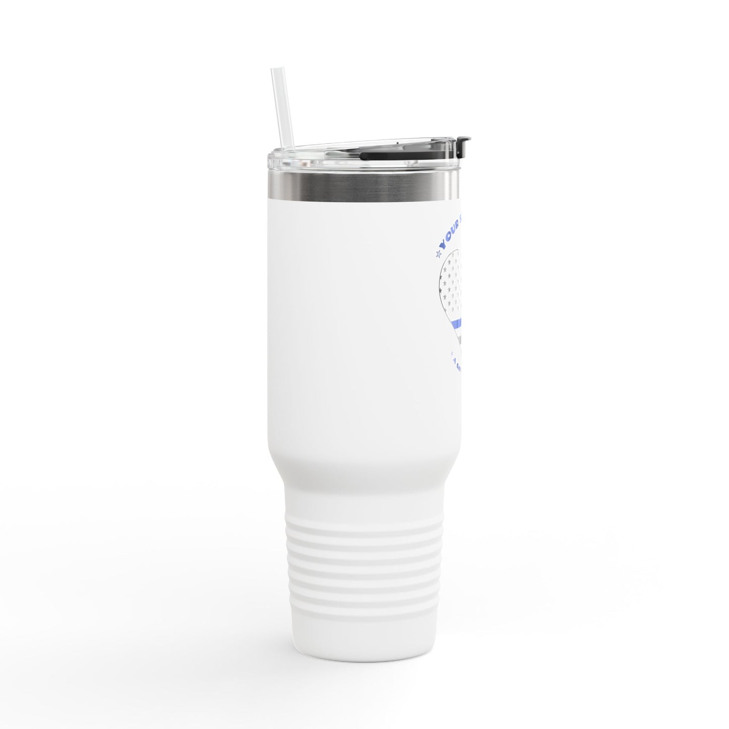 Travel Mug, 40oz Your Service is a Gift to Us All - Police Appreciation Design