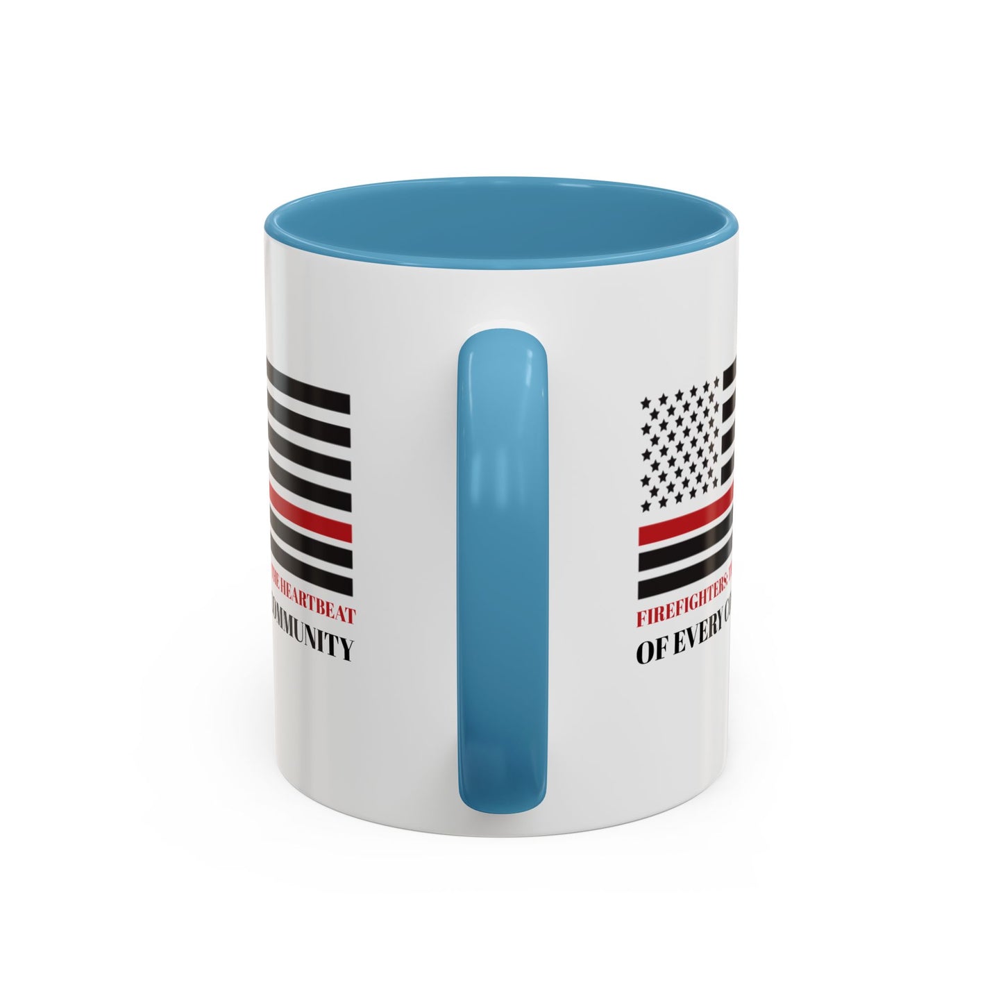 Firefighter Accent Coffee Mug – Firefighters: The heartbeat of every community