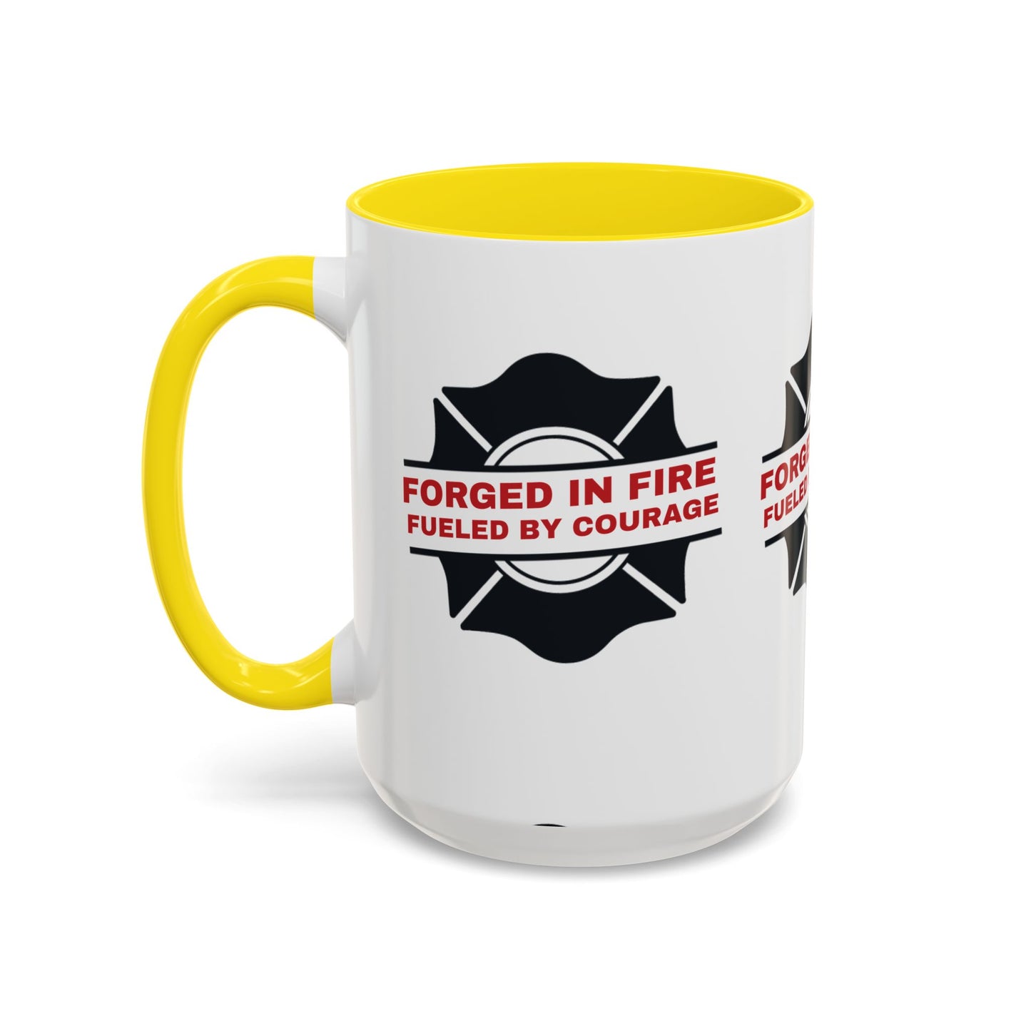 Firefighter Accent Coffee Mug – Forged in fire, fueled by courage