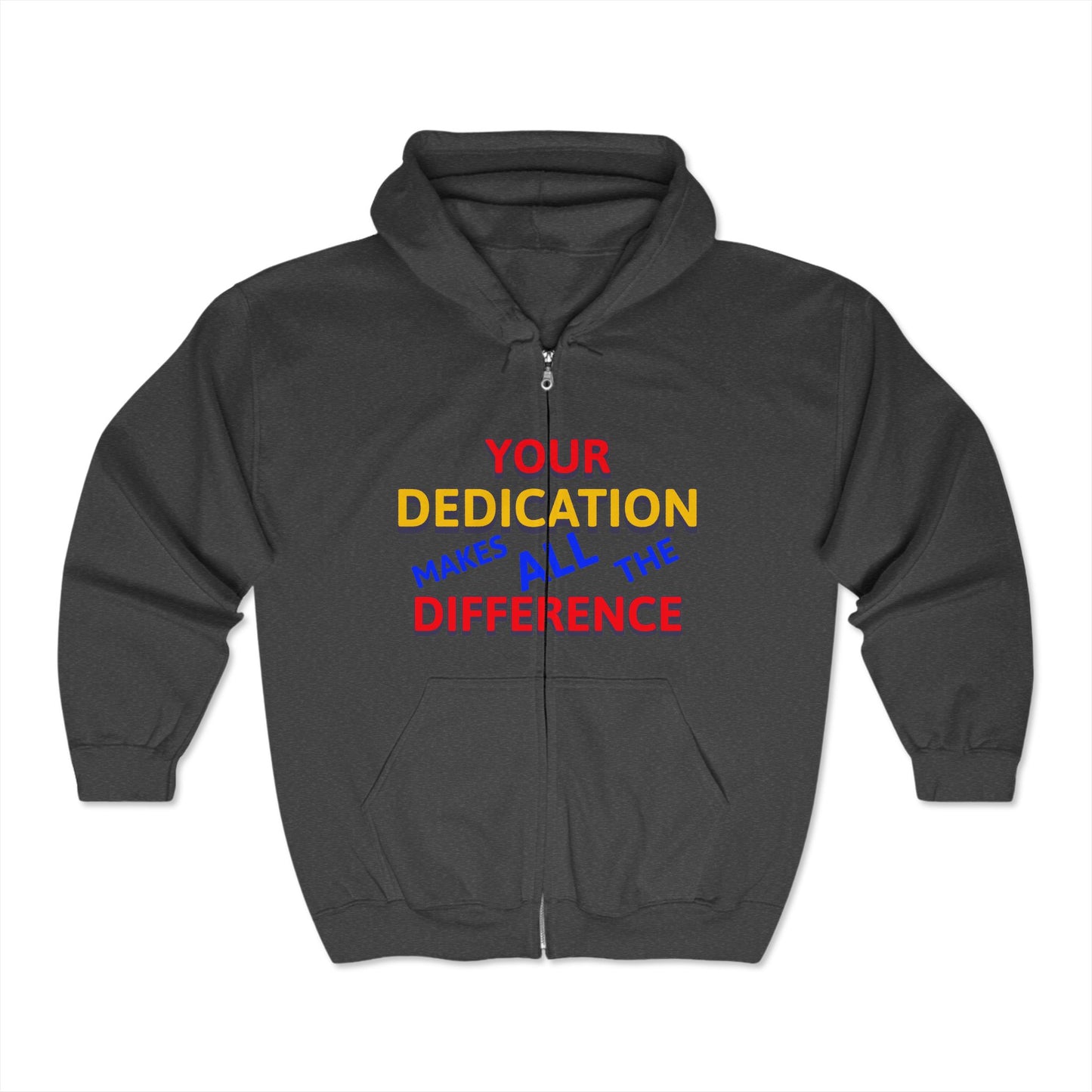 EMS Unisex Full Zip Hooded Sweatshirt – Your dedication makes all the difference