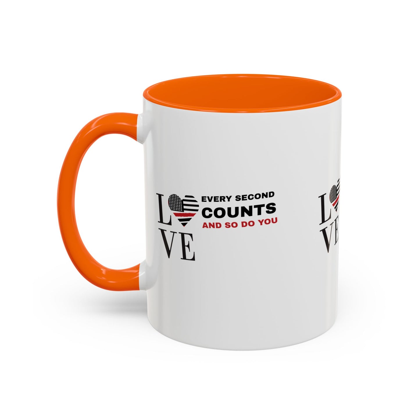 Firefighter Accent Coffee Mug – Every second counts, and so do you