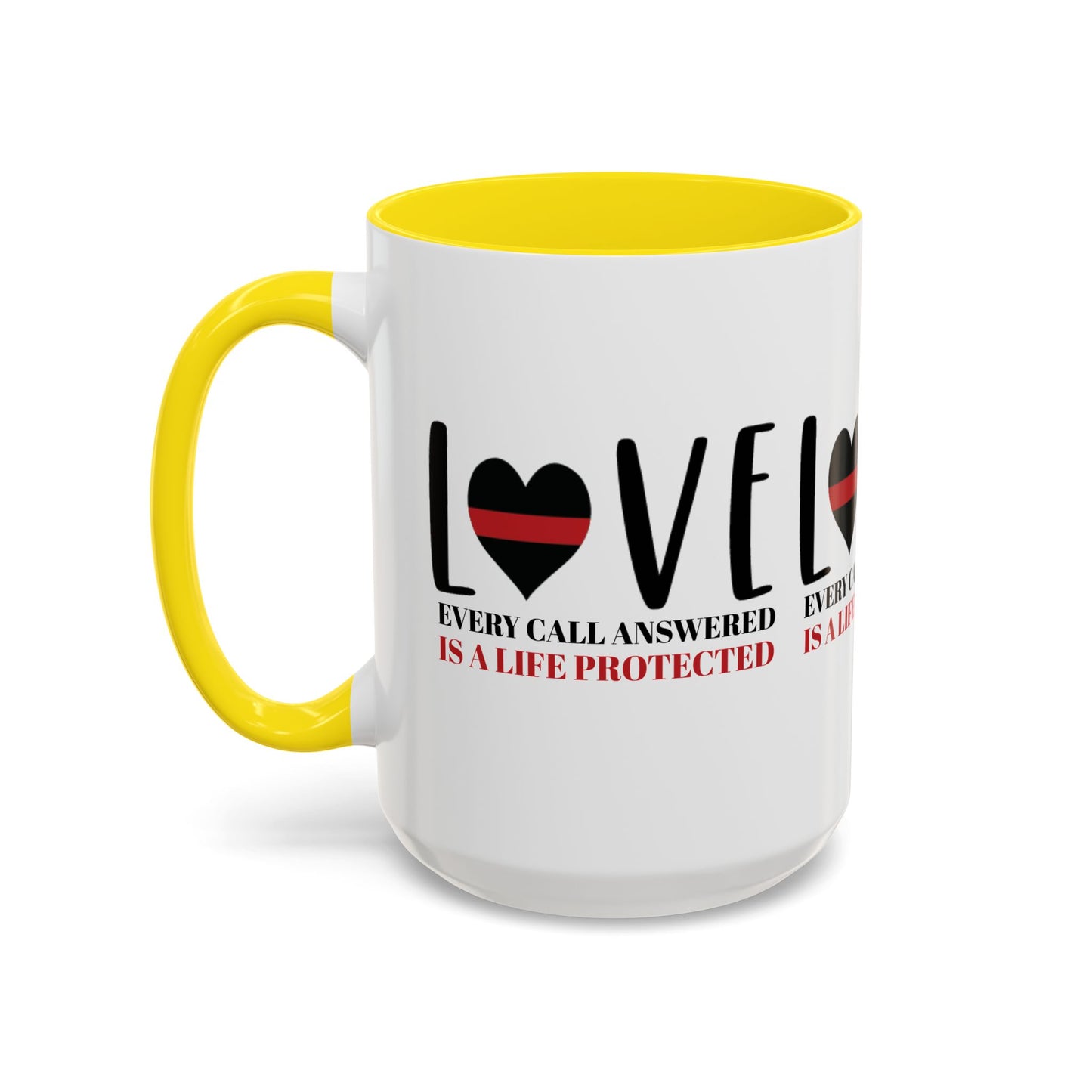 Firefighter Accent Coffee Mug – Every call answered is a life protected