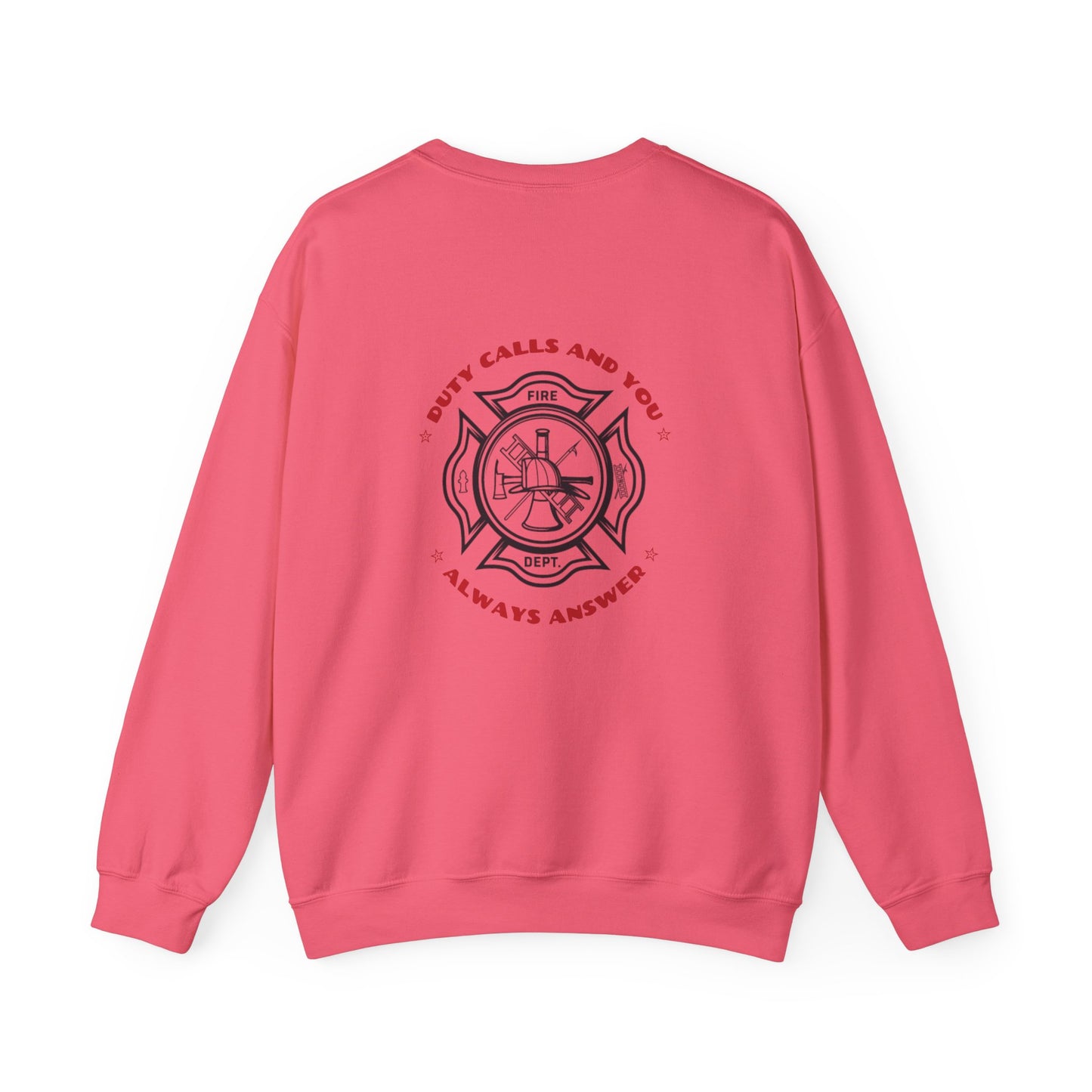 Firefighter Unisex Heavy Blend Crewneck Sweatshirt – Duty calls, and you always answer