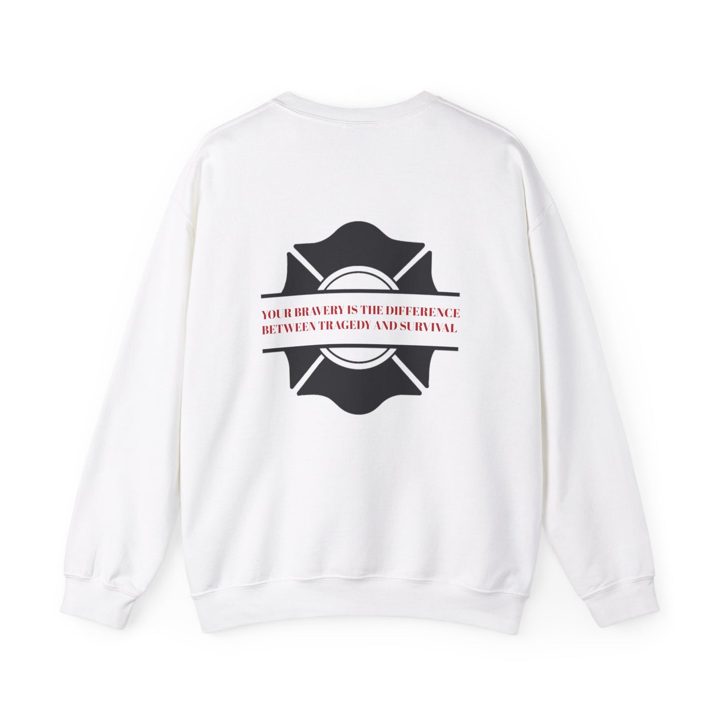 Firefighter Unisex Heavy Blend Crewneck Sweatshirt – Your bravery is the difference between tragedy and survival